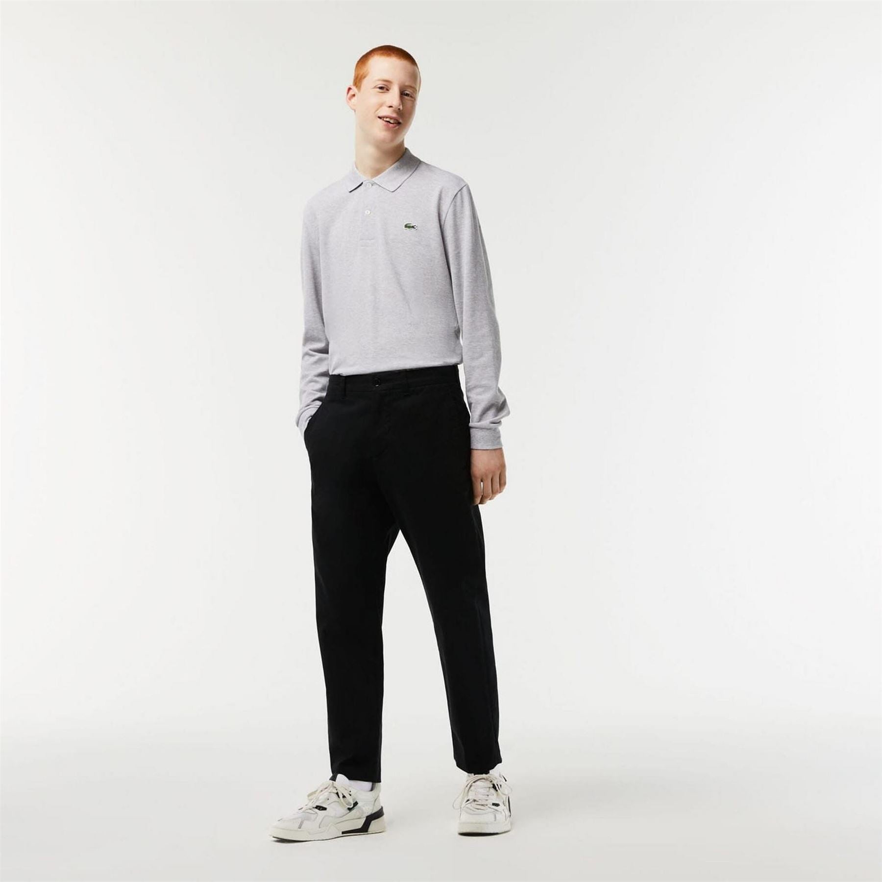 Lacoste Cotton Tapered Chinos