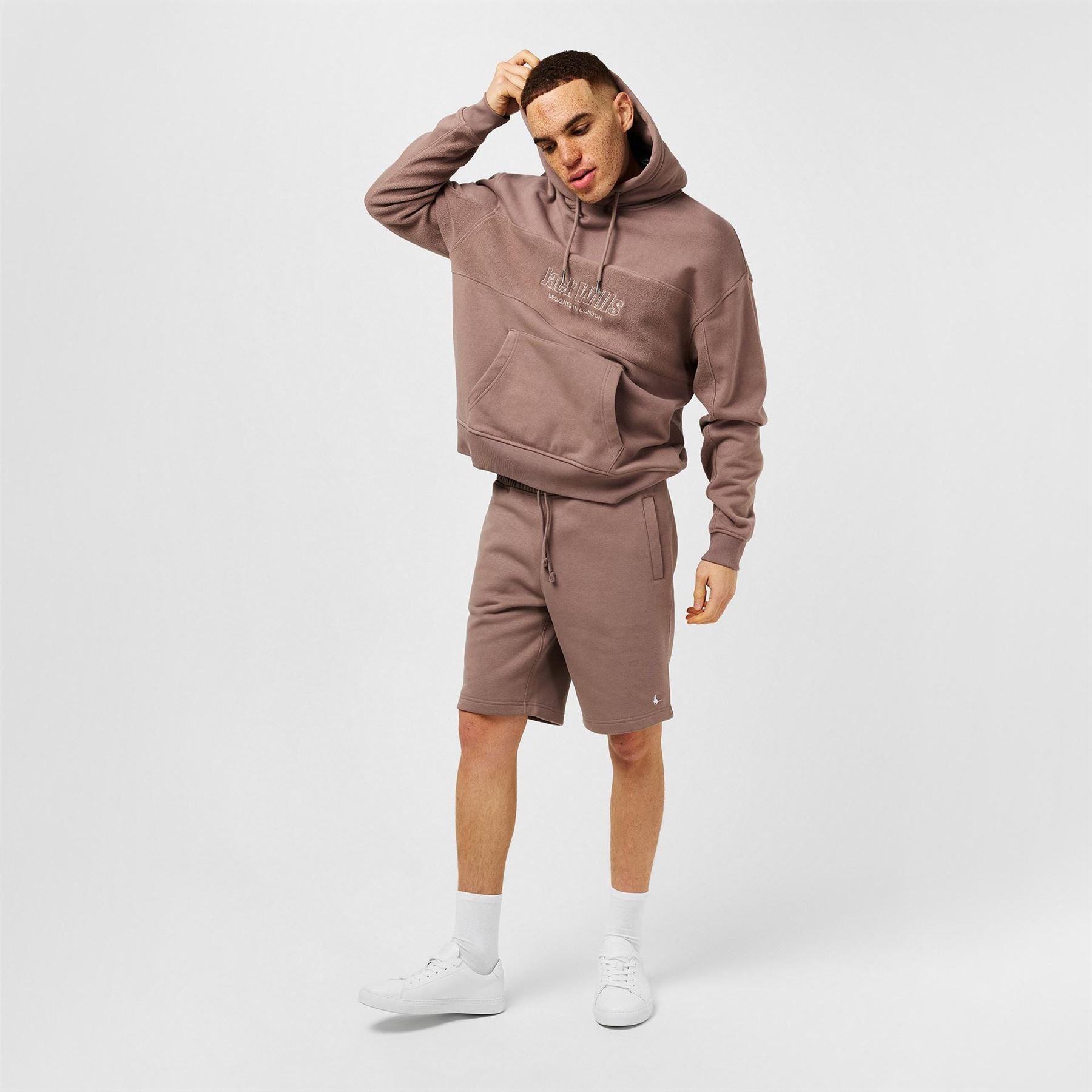 Jack Wills Reverse Panel Lettering Drop Shoulder Sweatshirt