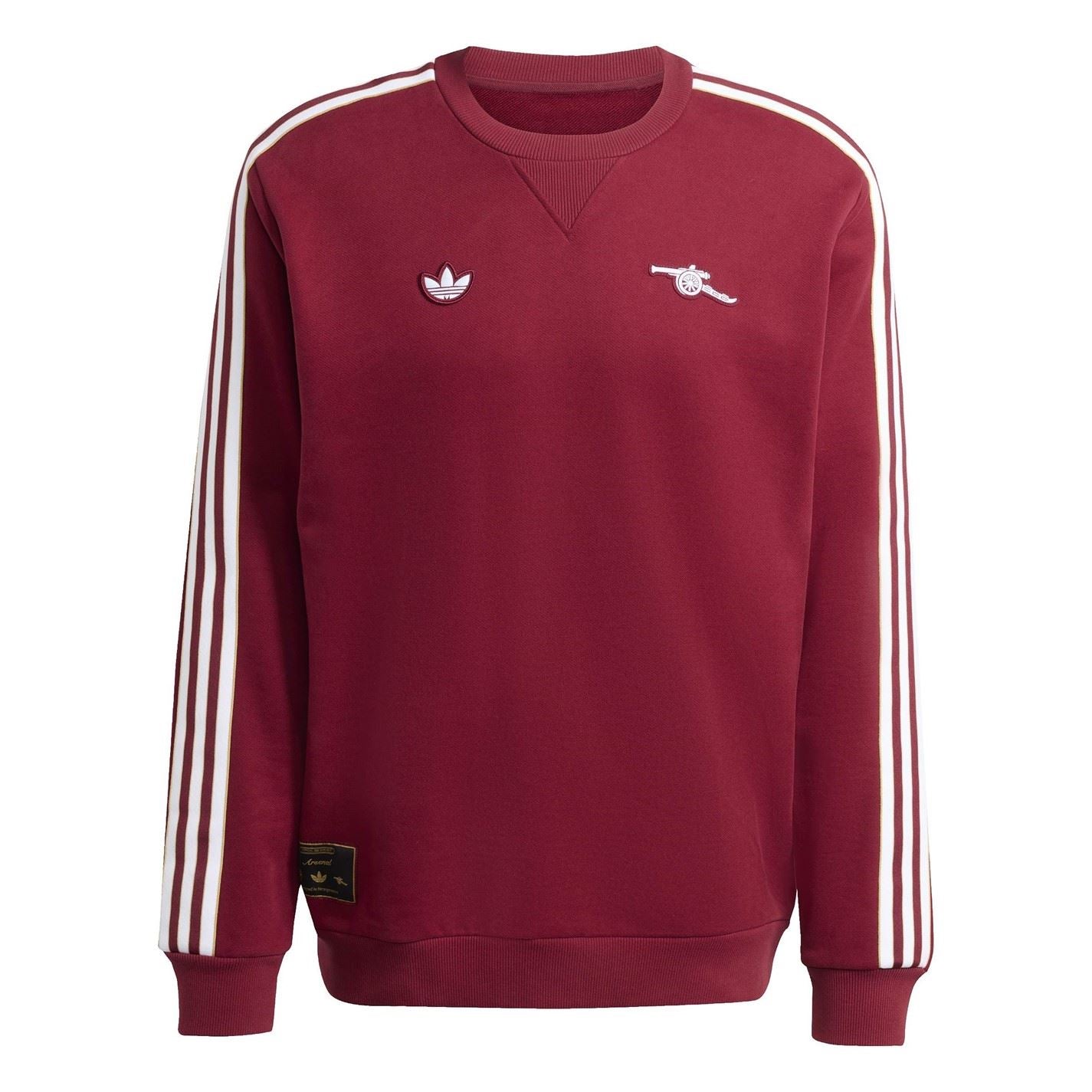 adidas Mens Arsenal Terrace Icons Crew Neck Sweater