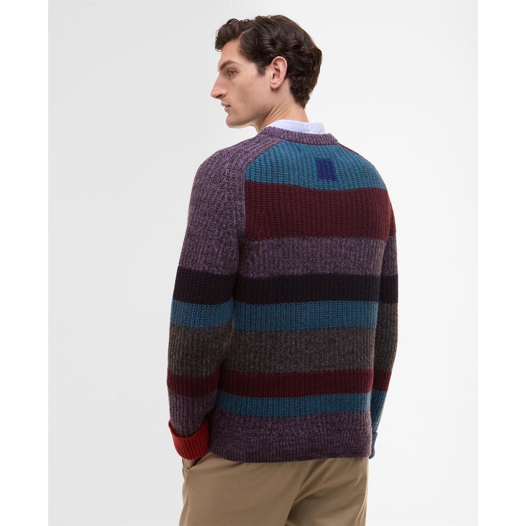 Paul Smith X Barbour Paul Smith Saddle Crew Neck Jumper