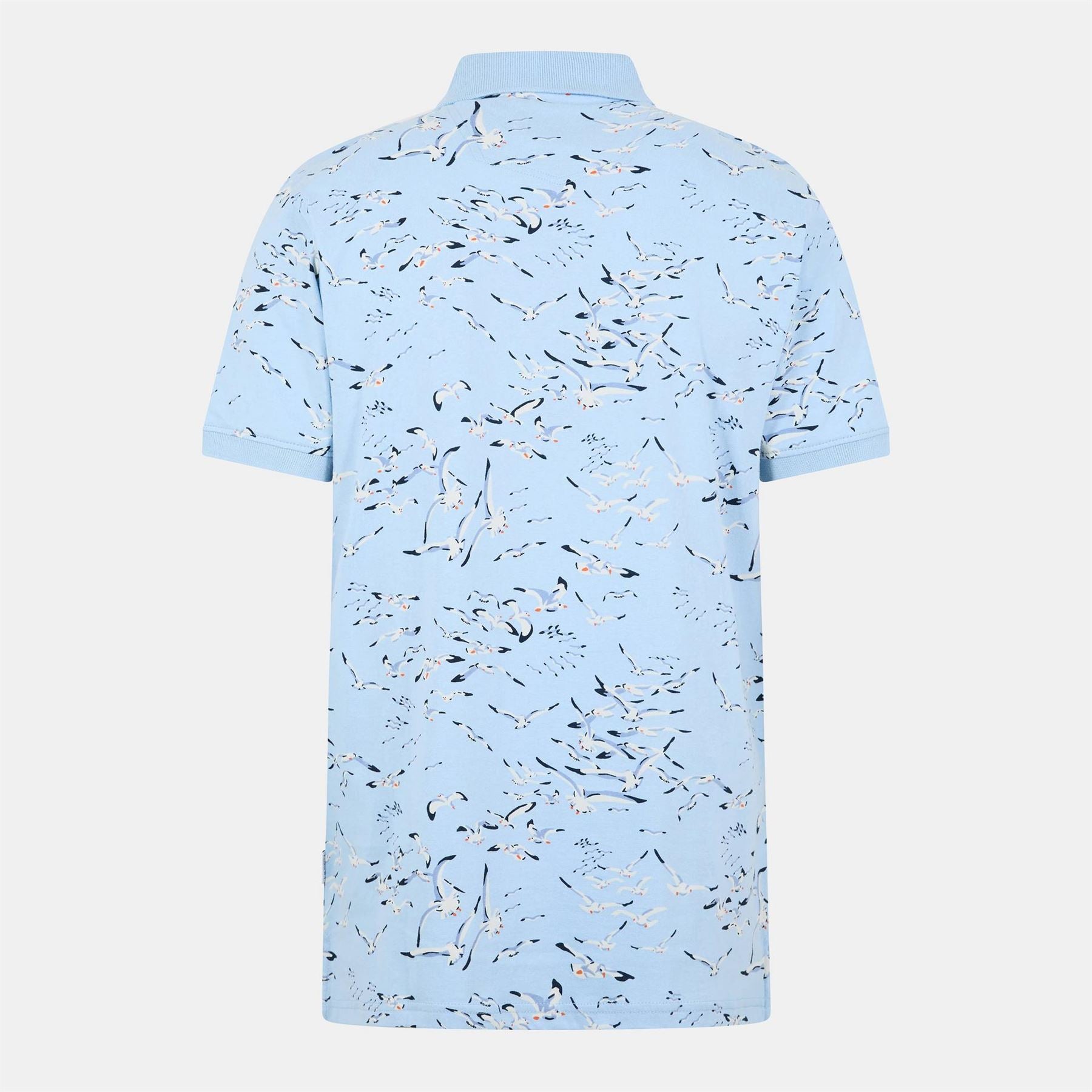 Peter Werth Aquatic Print Collared Short Sleeve Polo Shirt