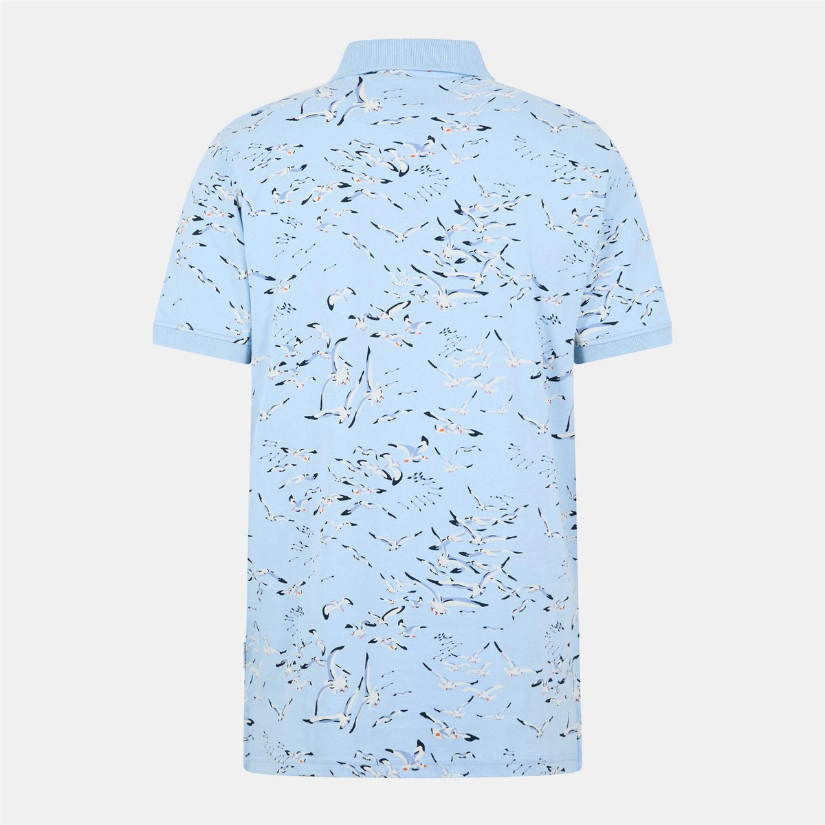 Peter Werth Aquatic Print Collared Short Sleeve Polo Shirt
