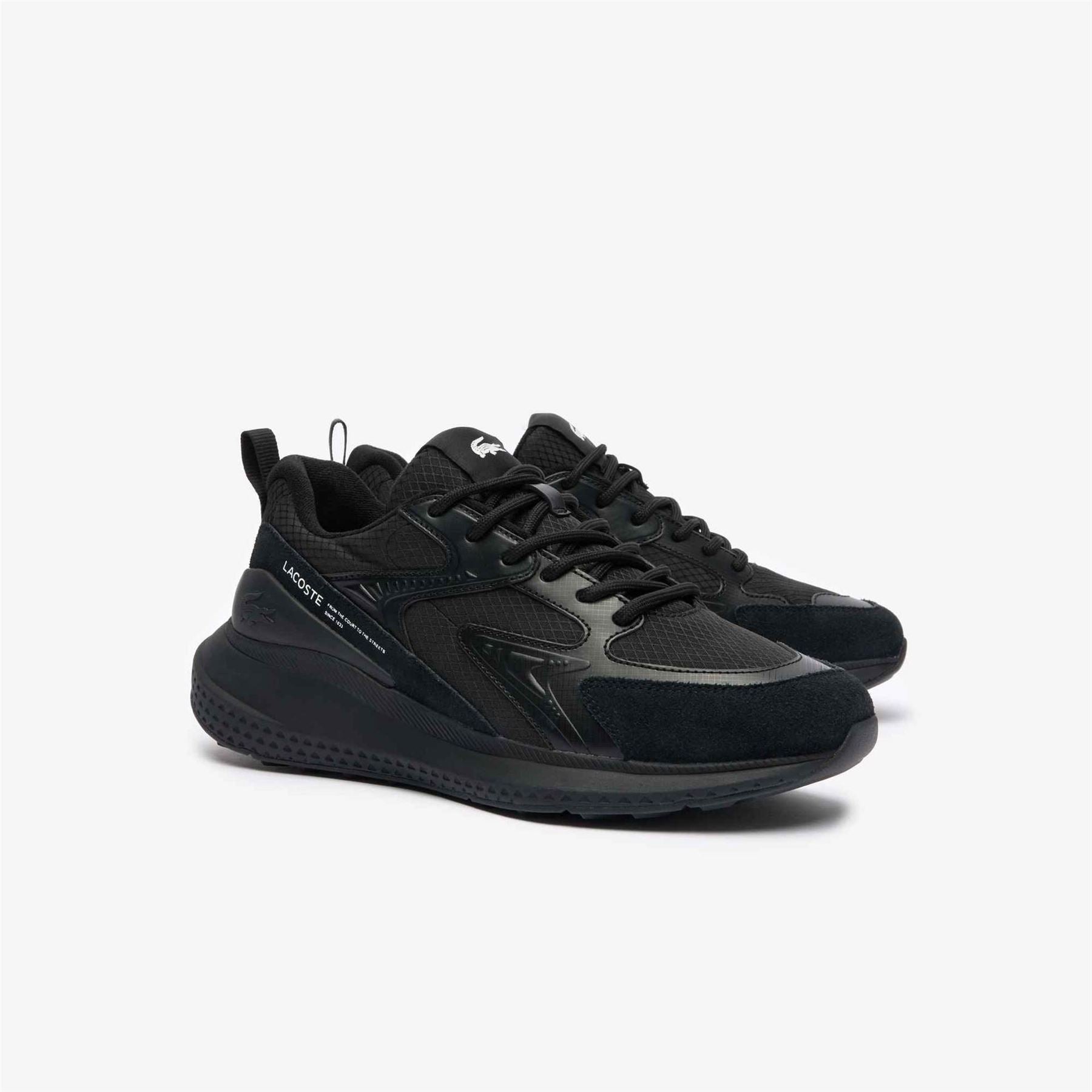 Lacoste Flat Heel Textured Trainers