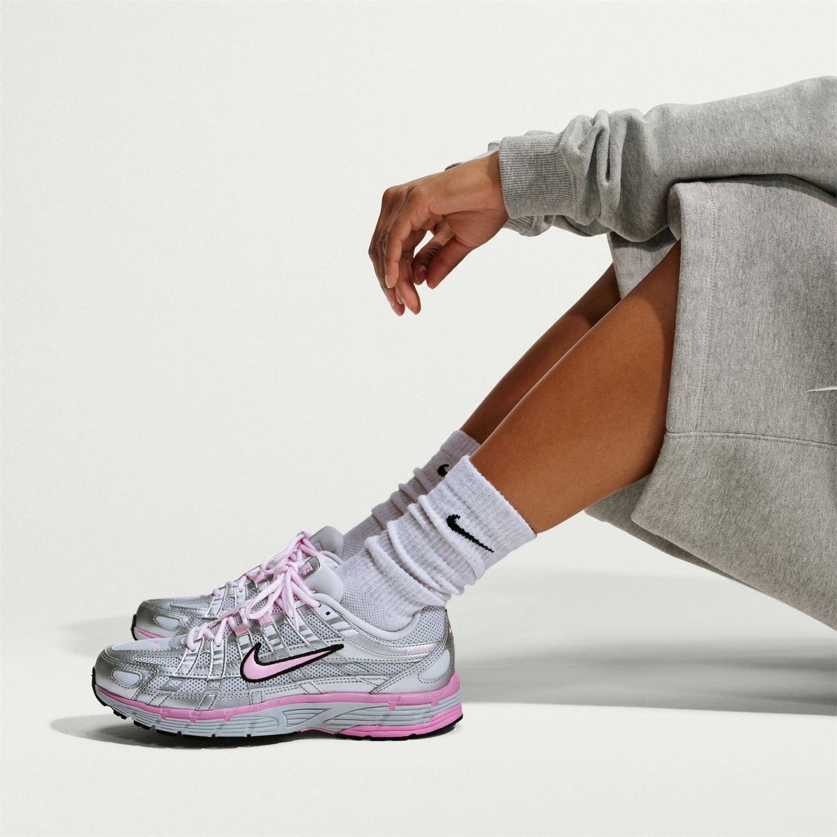Nike P 6000 Low Top Lace-Up Sneakers
