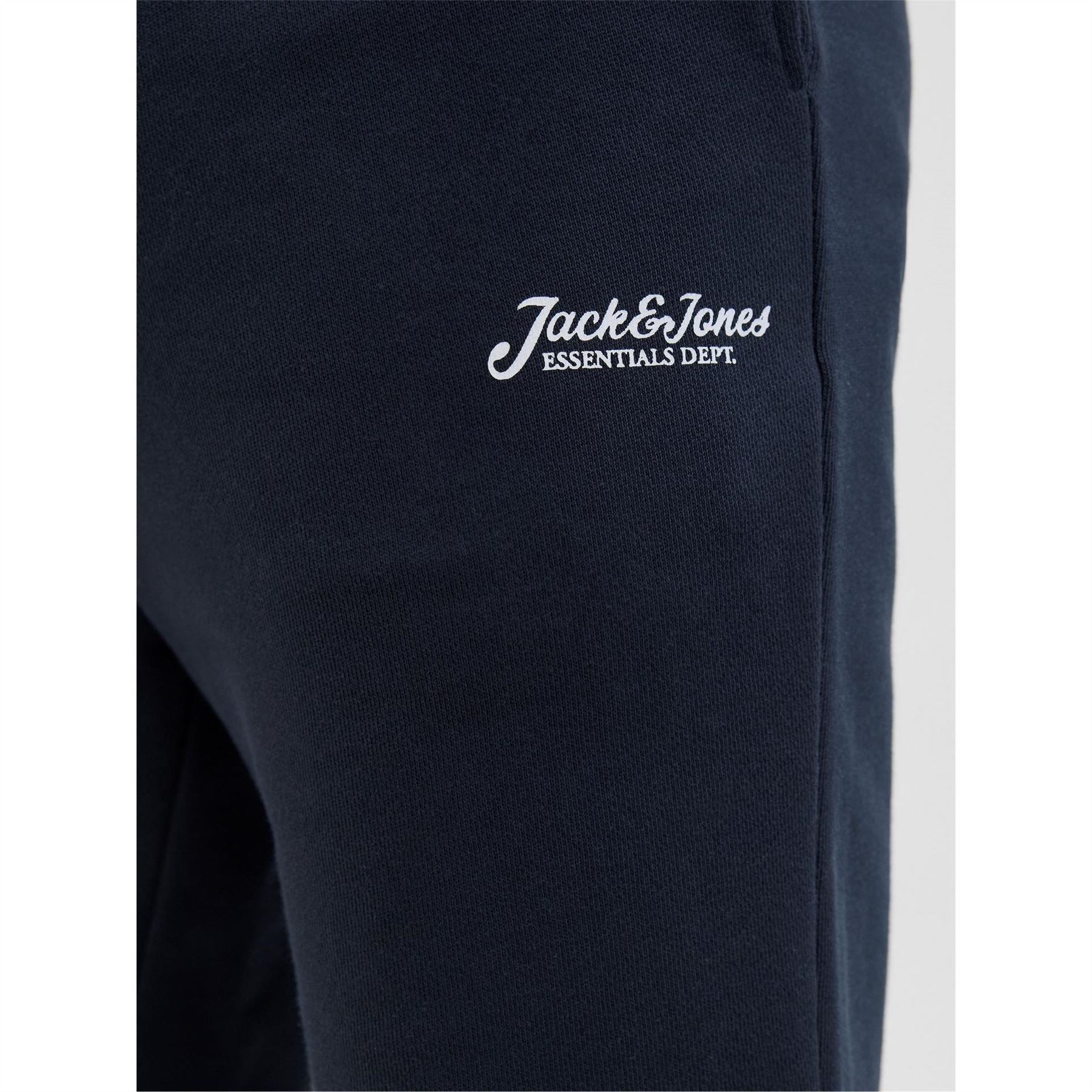 Jack and Jones Solid Bermuda Sweat Shorts with Elasticated Waistband