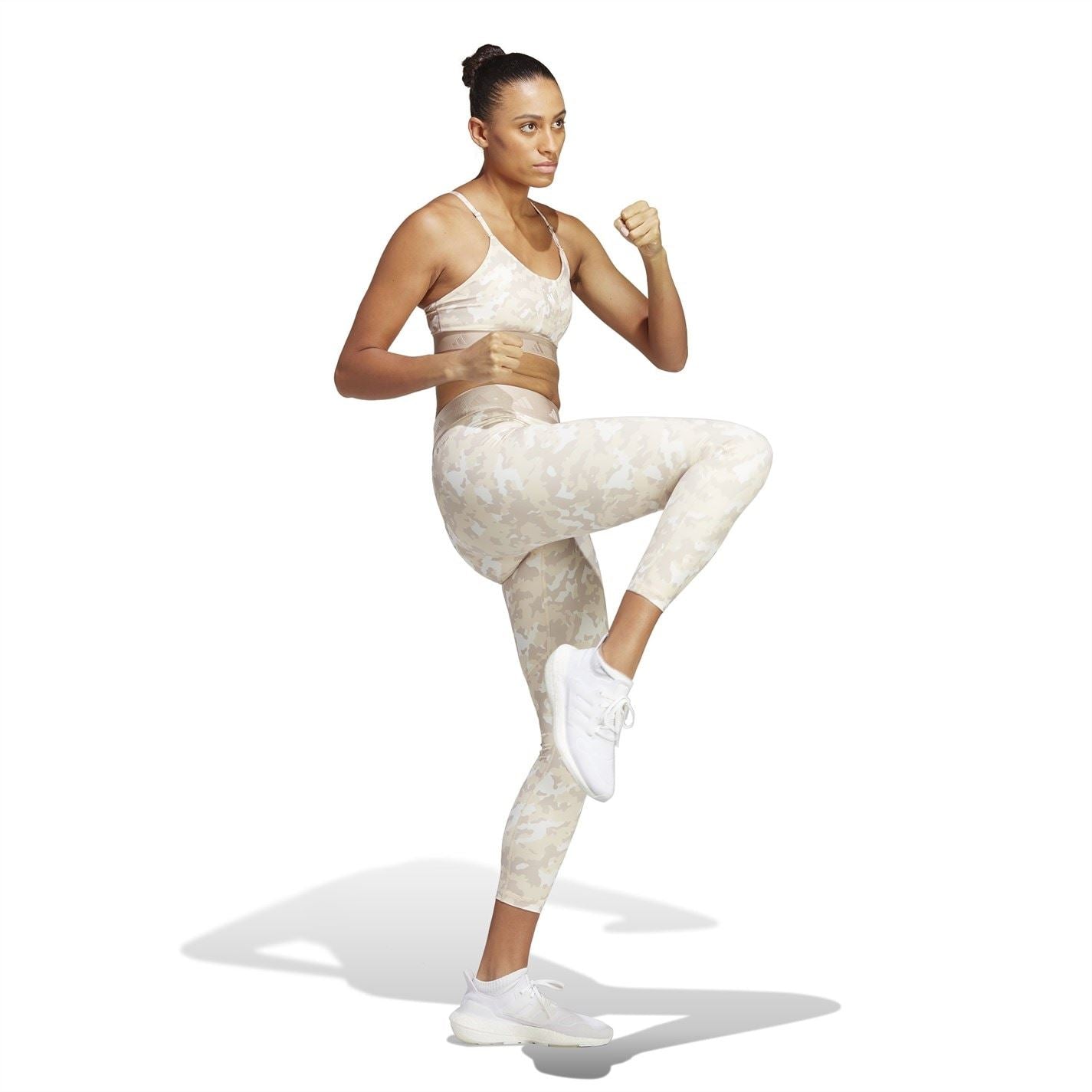 adidas Womens Aeroreact Training Light Support Techfit Sports Bra