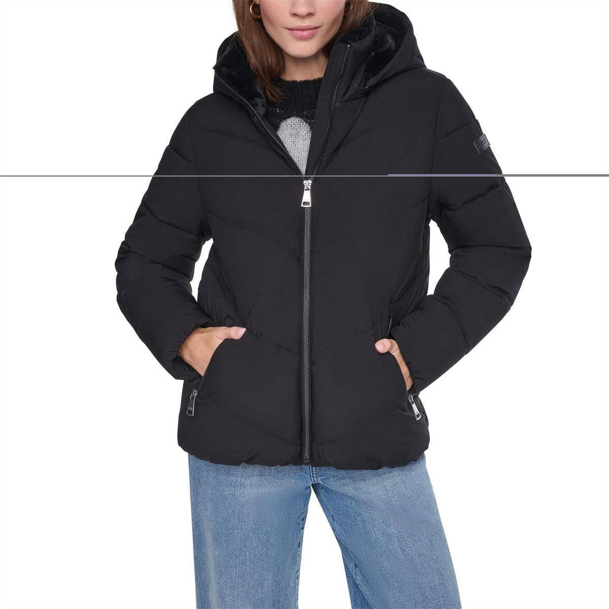DKNY Short Puffer Jacket