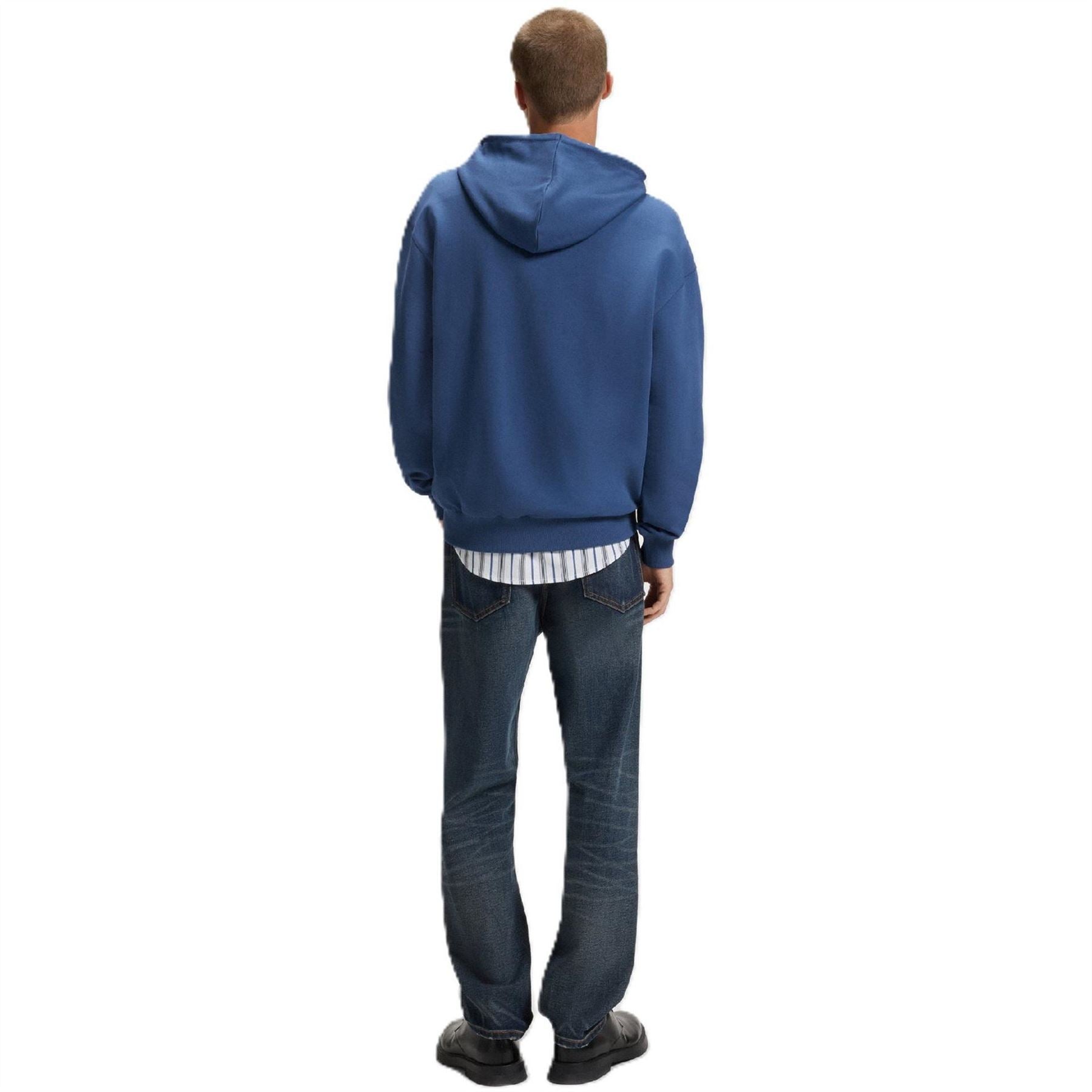 Hugo Hooded Neck Drop Shoulder Long Sleeve Sweatshirt