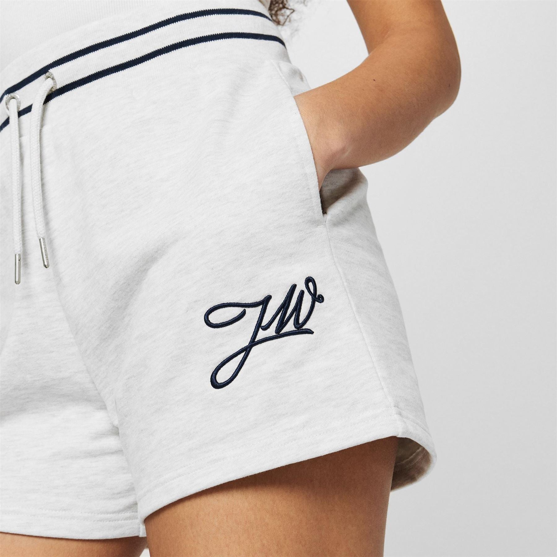 Jack Wills Jw Sport Stripe Fleece Jogger Shorts