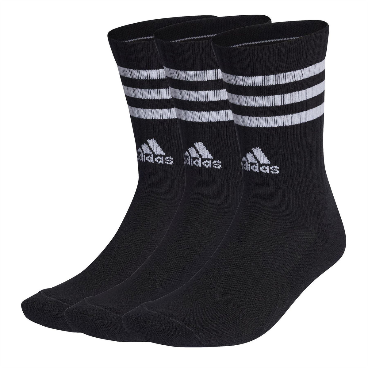 adidas Stripes Cushioned Crew Socks 3 Pairs