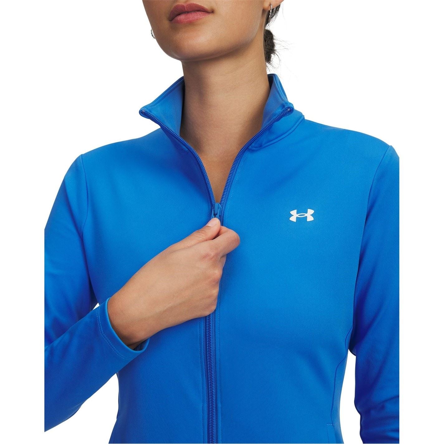Under Armour Motion Emea Solid Patterned Ribbed Cuff Track Jacket