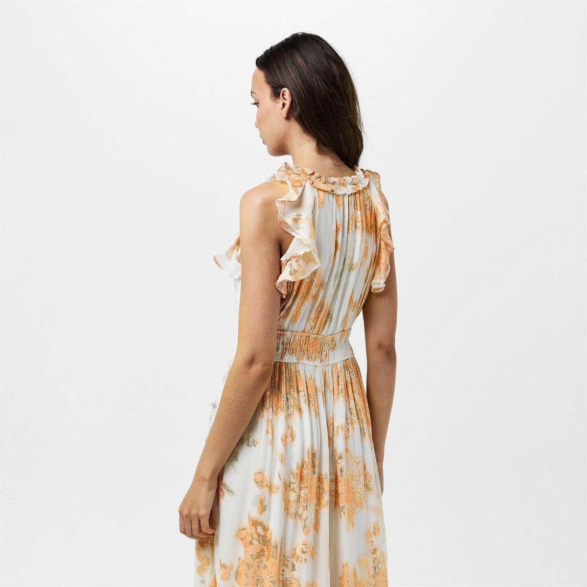 French Connection Elko Keyhole Neck Sleeveless Maxi Dress