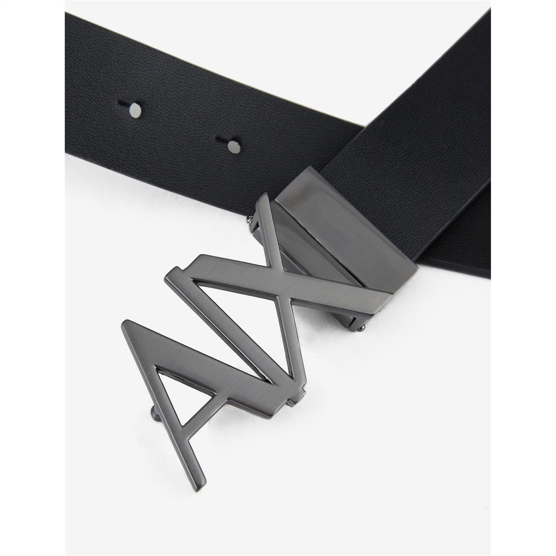 Armani Exchange Cut Out Large Logo Belt