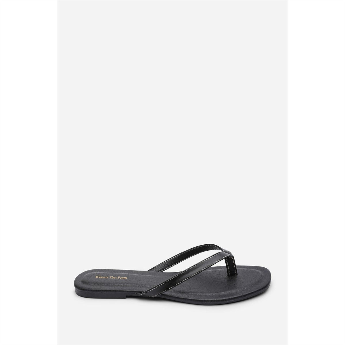 Wheres That From Flip Flop Sandal With Contrast Stitch Detail