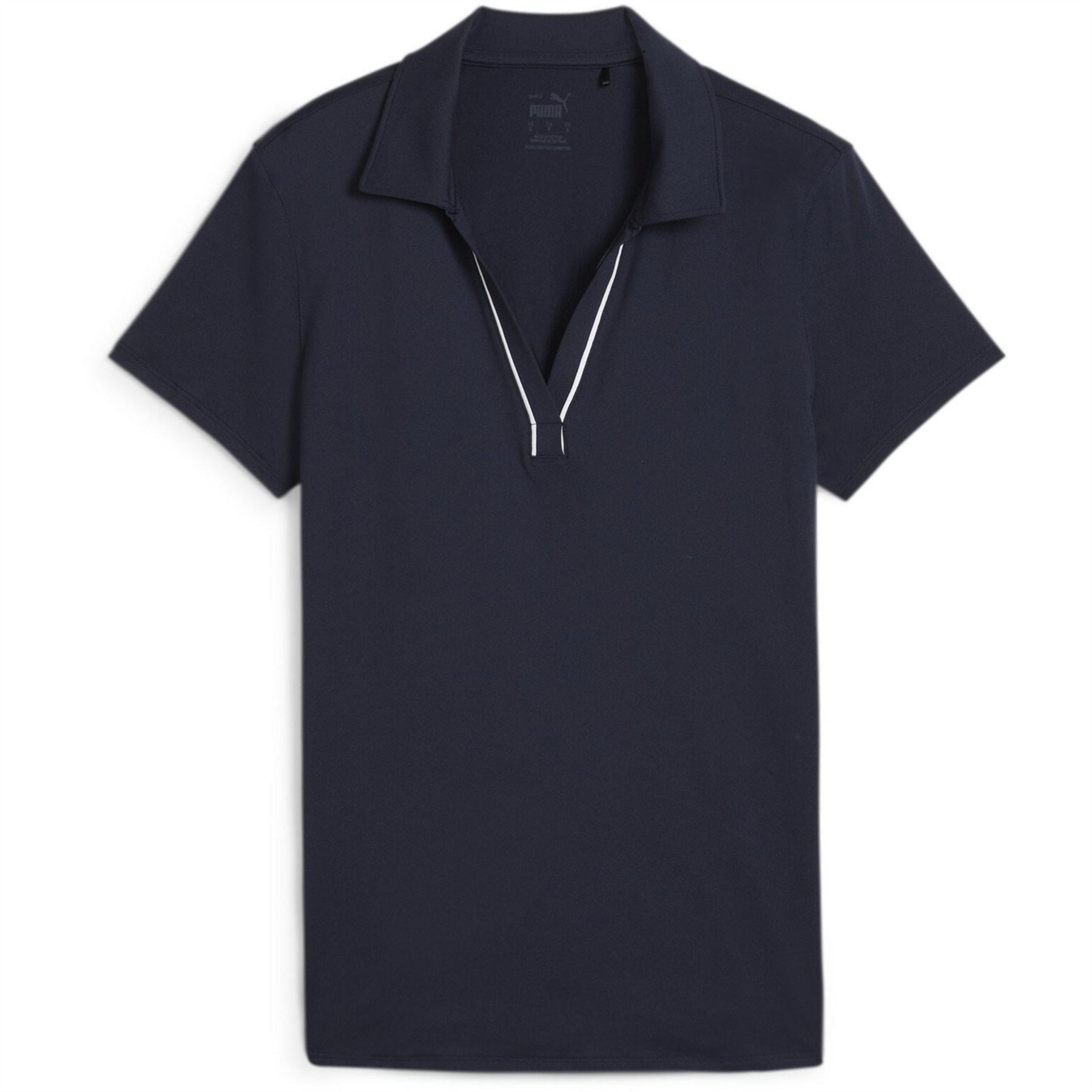 Puma Cloudspun Piped Short Sleeve Performance Polo Shirt