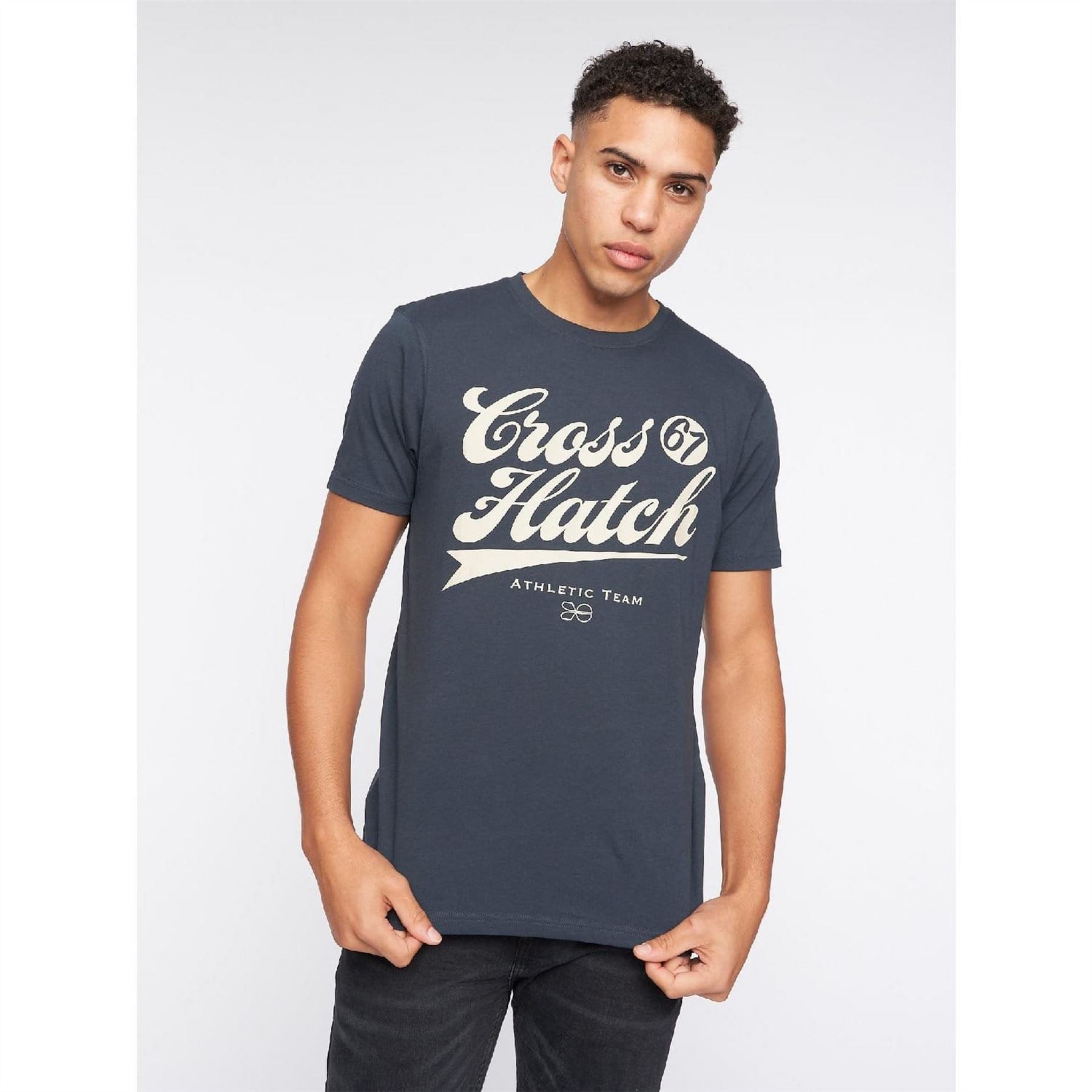 Crosshatch Pack Of Luckmoore Printed T-Shirts