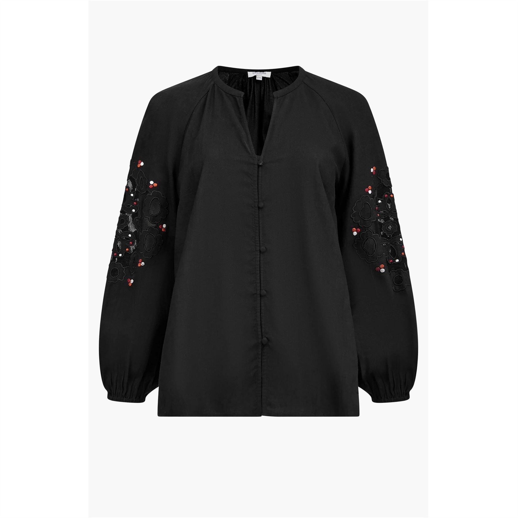 Great Plains Long Sleeve Embroidered Blouse