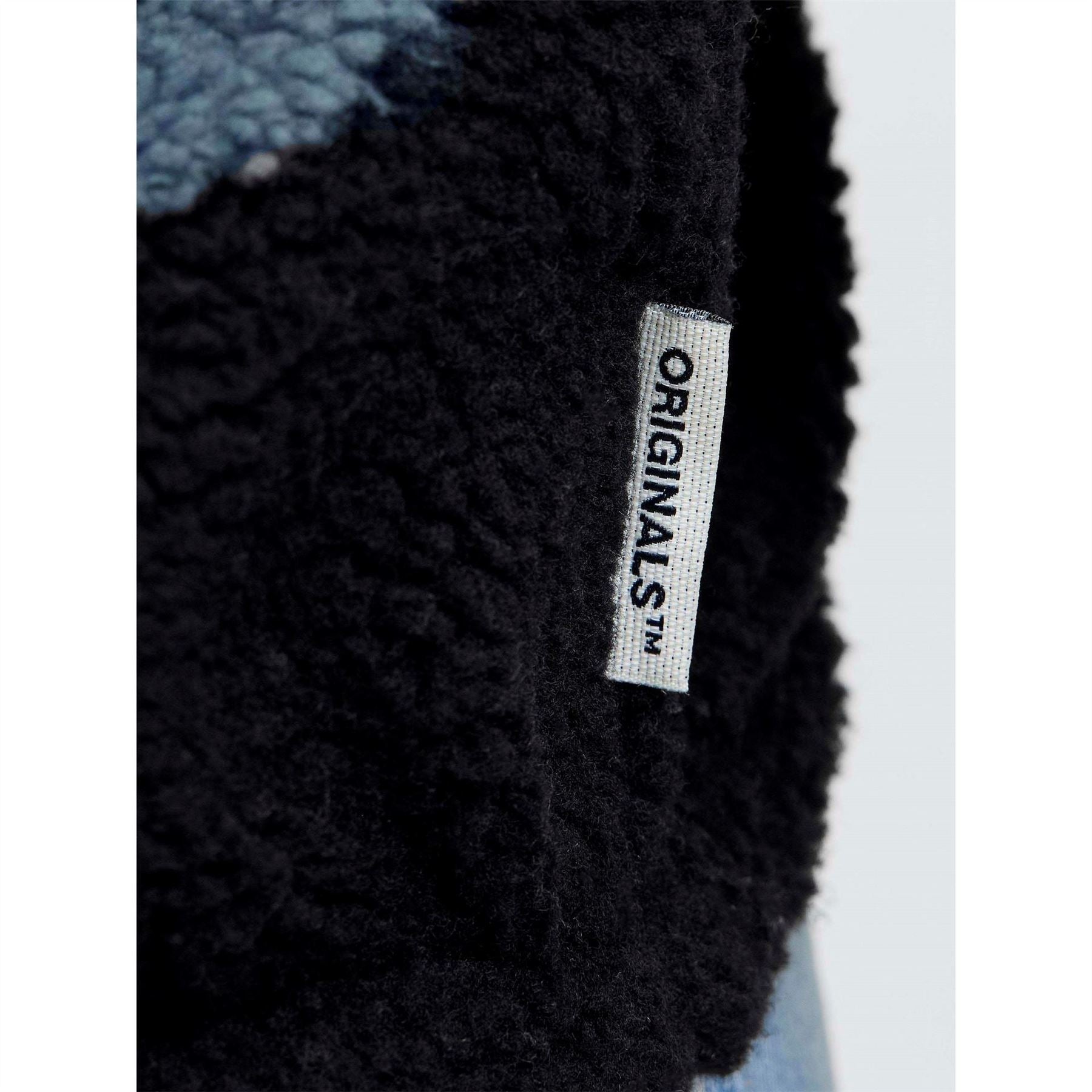 Jack and Jones Mens Bear Mountain Teddy Fleece Half Zip Top