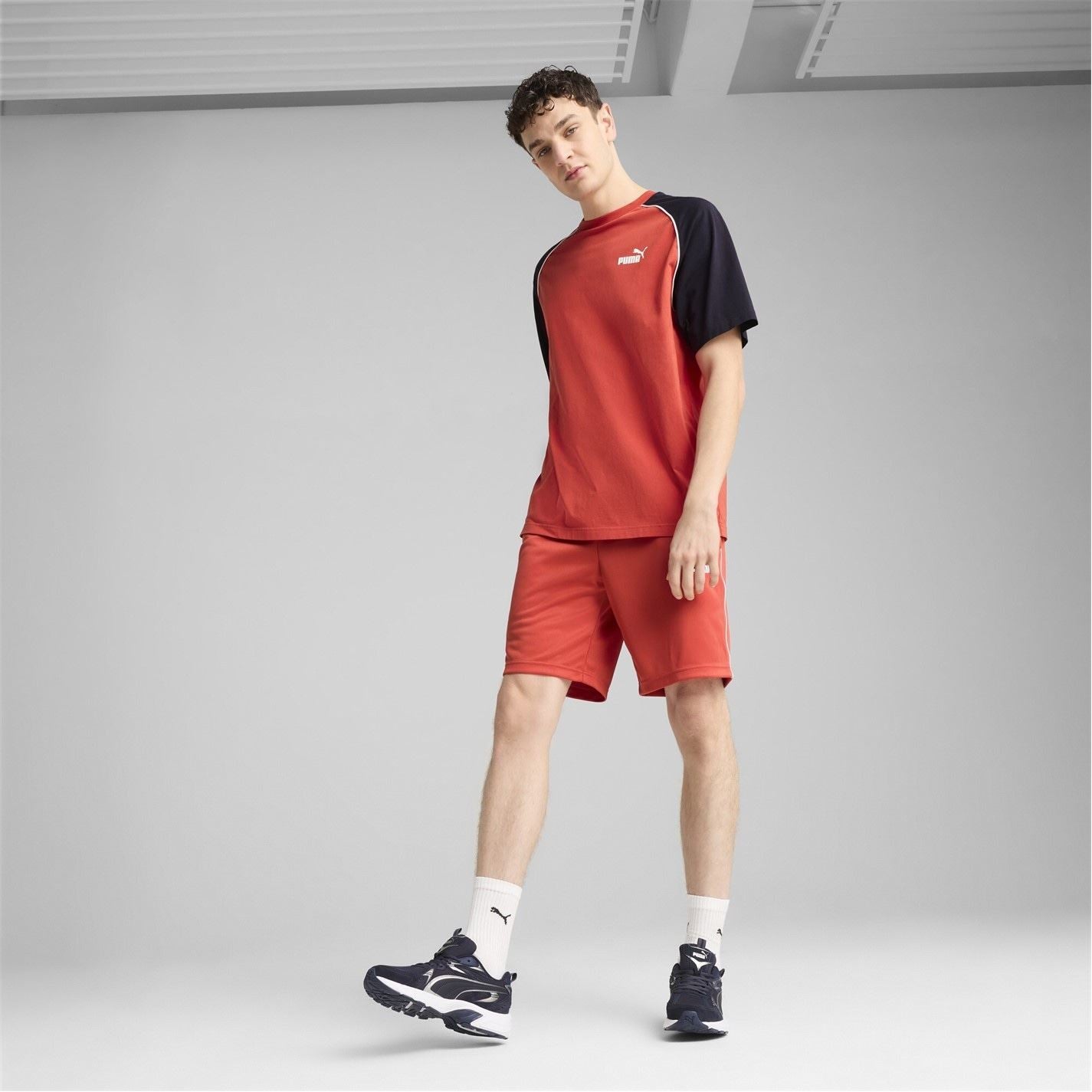 Puma Sport Poly Jogger Shorts with Elasticated Waistband