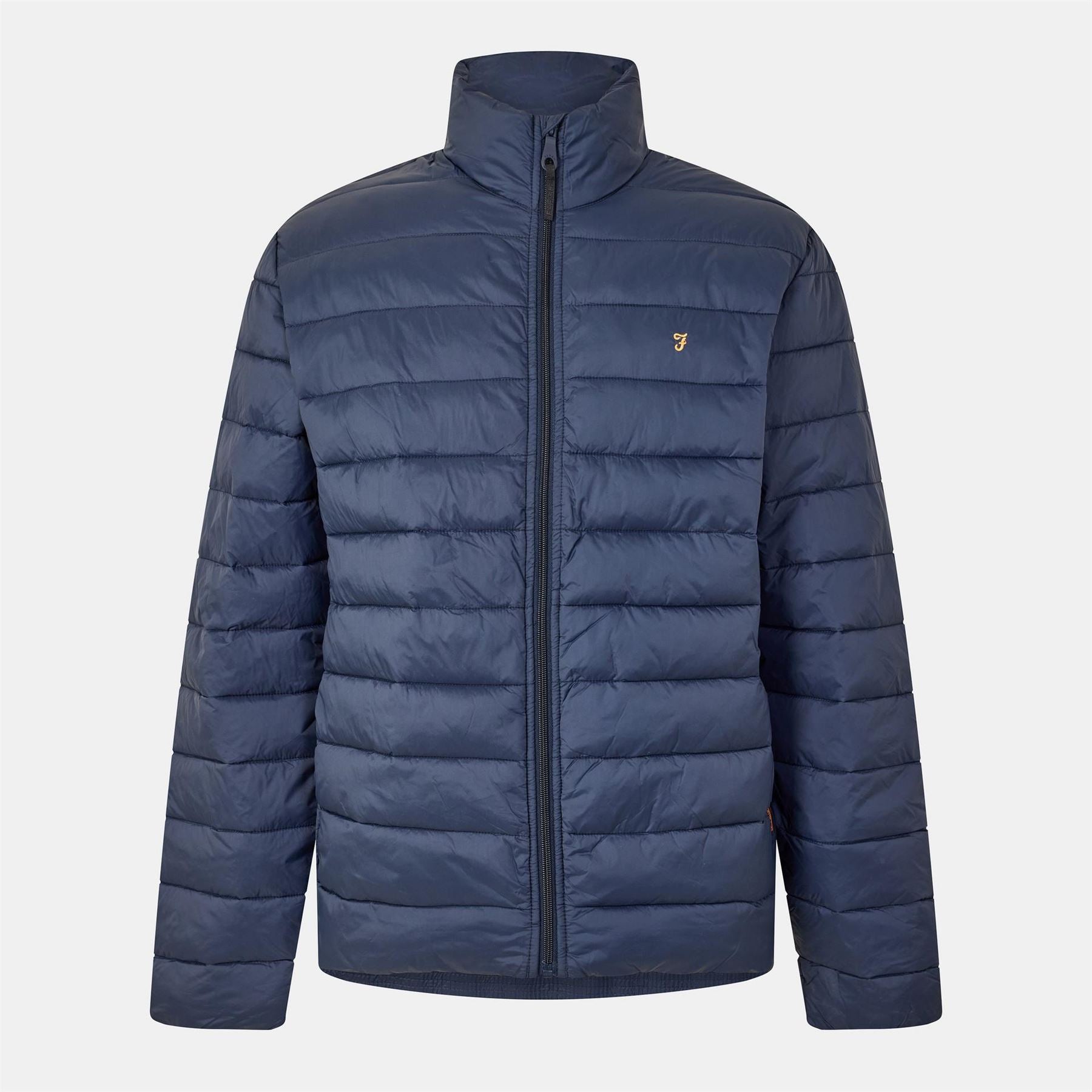 Farah Joel Solid Patterned Puffer Jacket