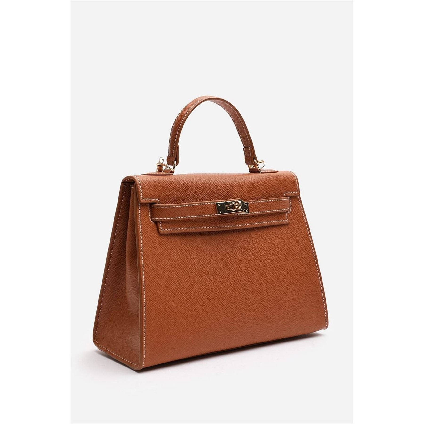 Wheres That From Handle Satchel Mini Tote Bag With Turn Lock