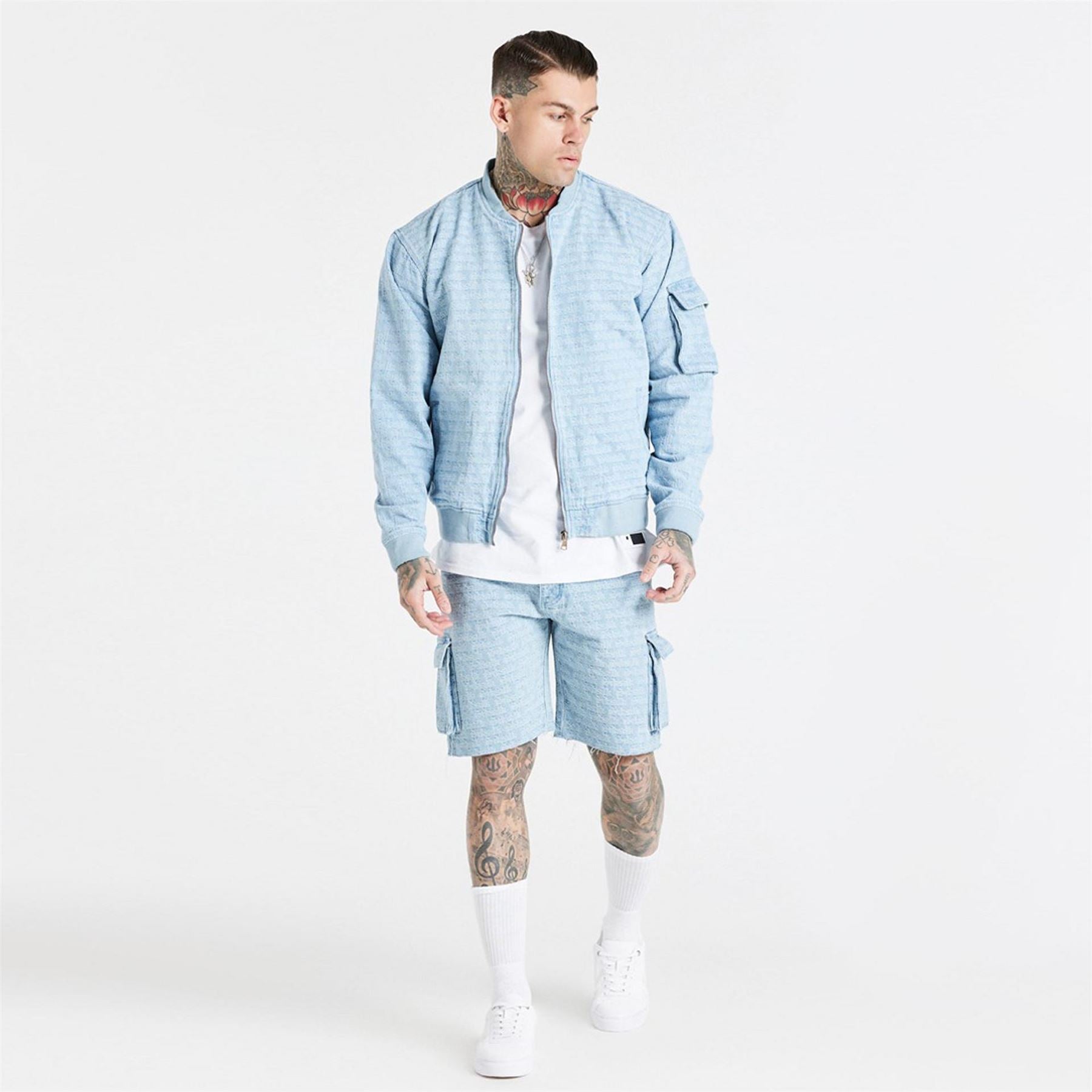 SikSilk Bomber Short Regular Fit Jacket
