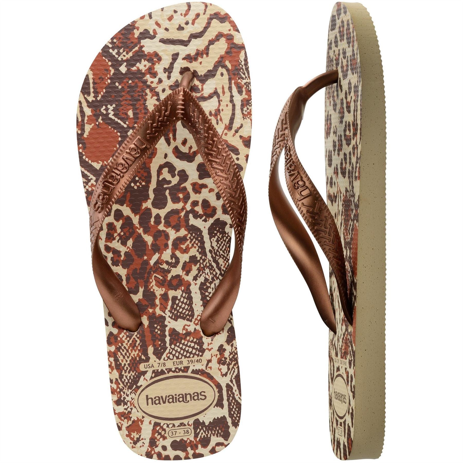 Havaianas Top Animals Grey Silver Flip Flops