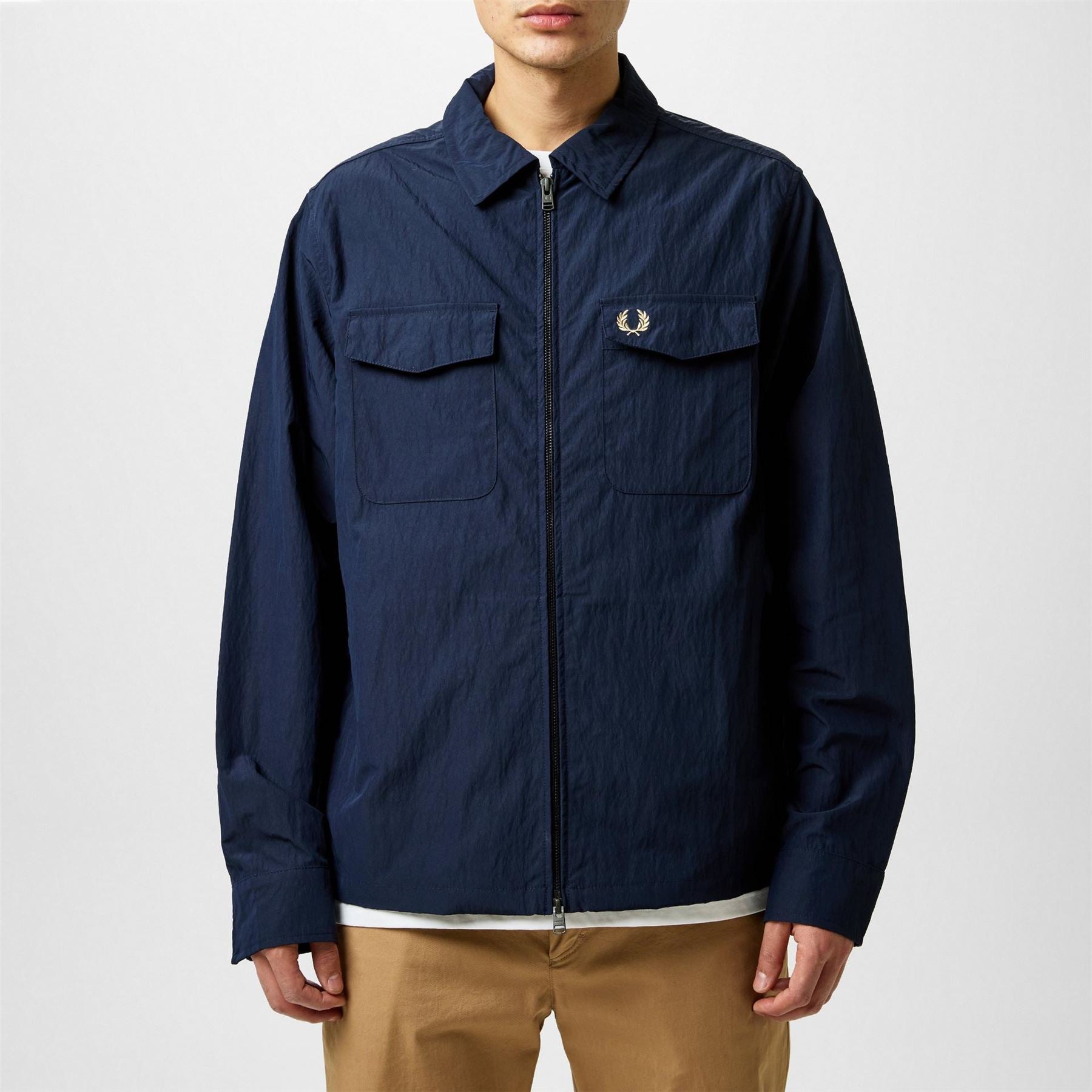 Fred Perry  Long Sleeve Zip Overshirt