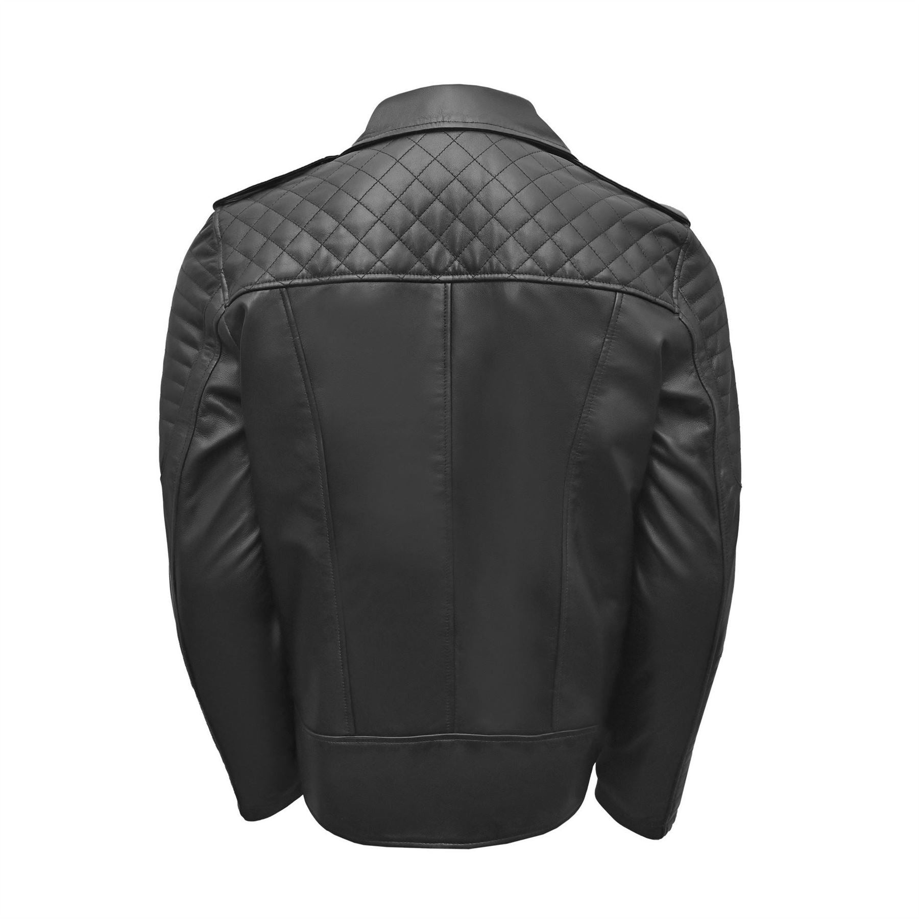 Pretty Green Genuine Sheepskin Leather Biker Jacket