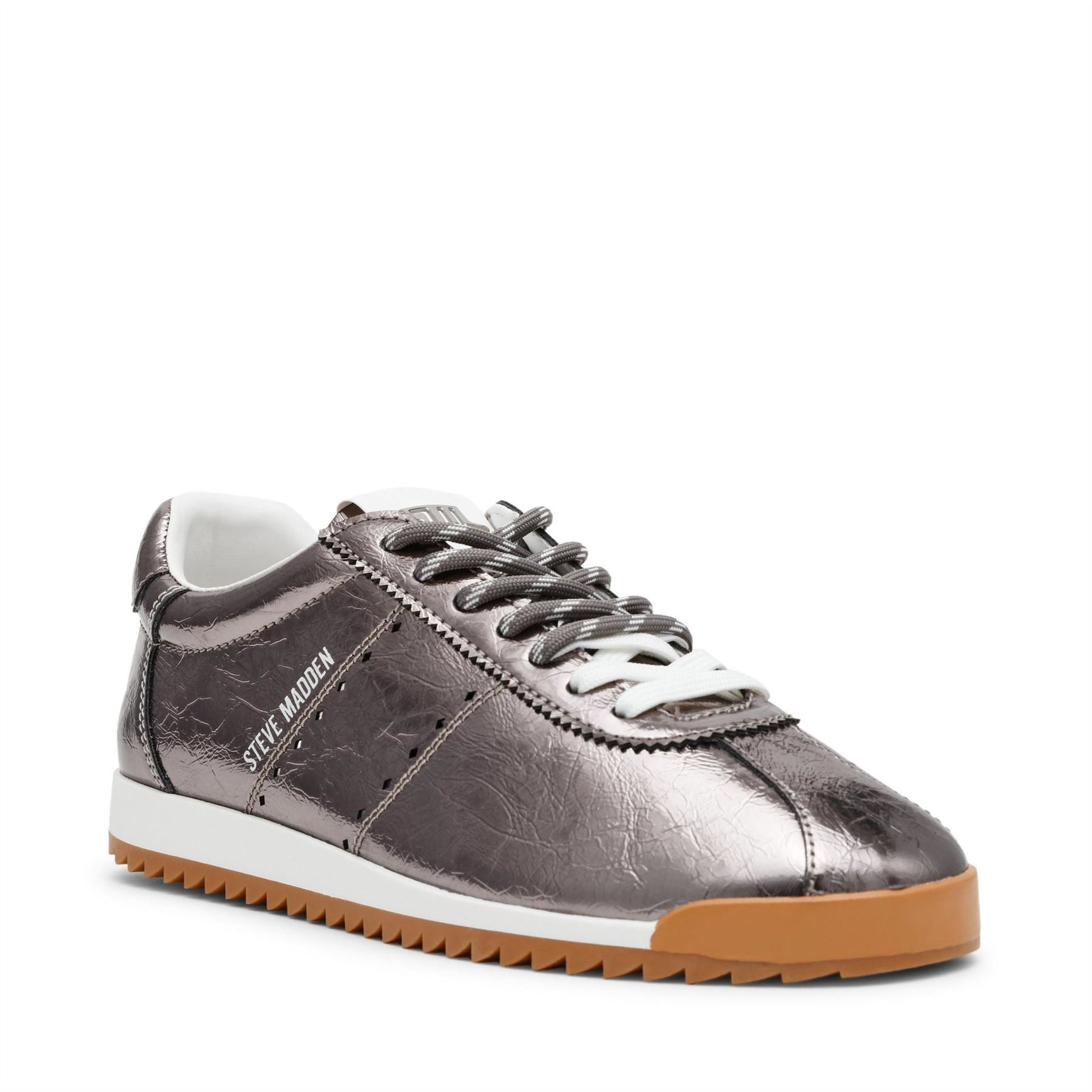 Steve Madden Mirage Low Top Metallic Lace-Up Sneakers