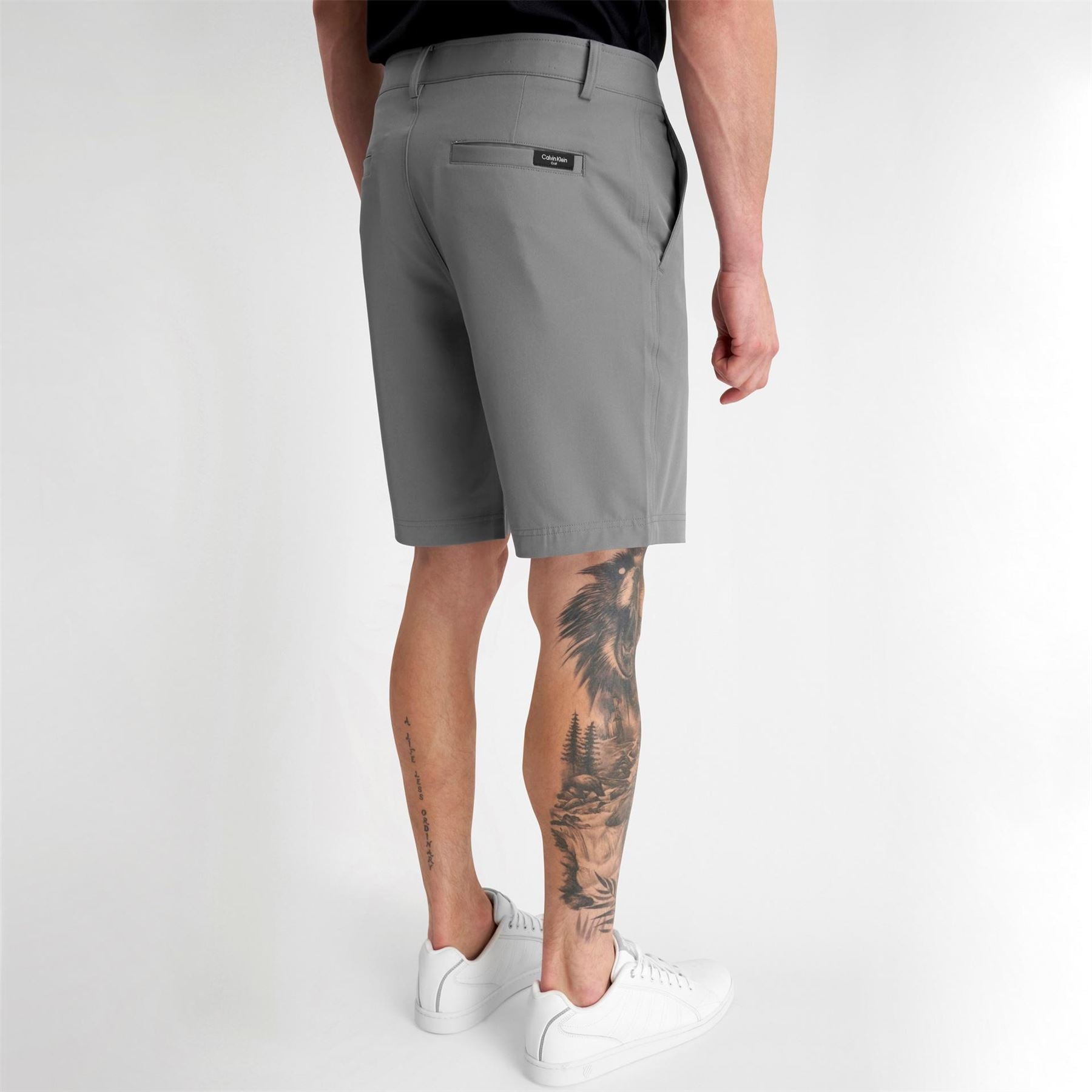 Calvin Klein Golf Logo Print Chino Bermuda Shorts