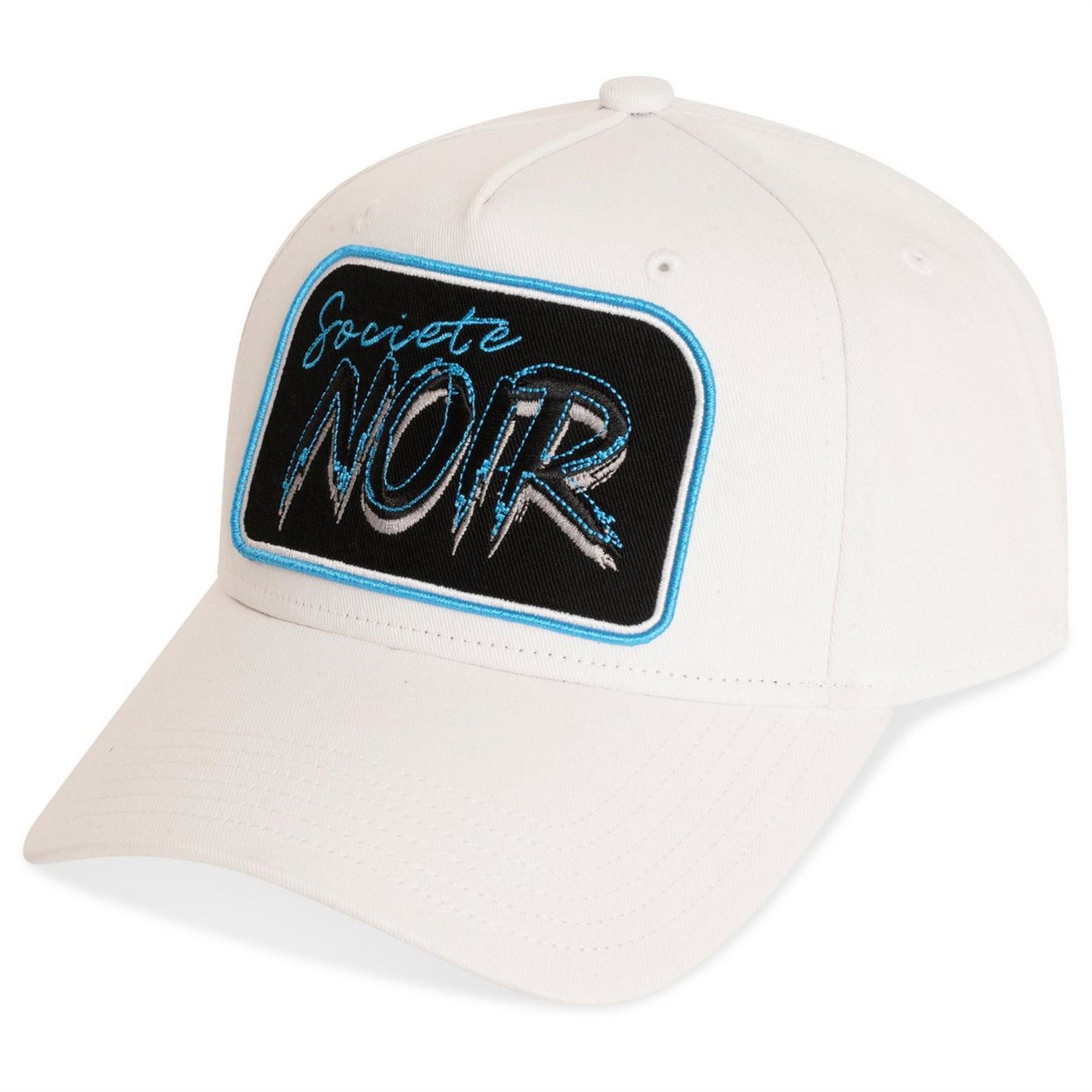 Societe Noir Script Lettering Snapback Cap