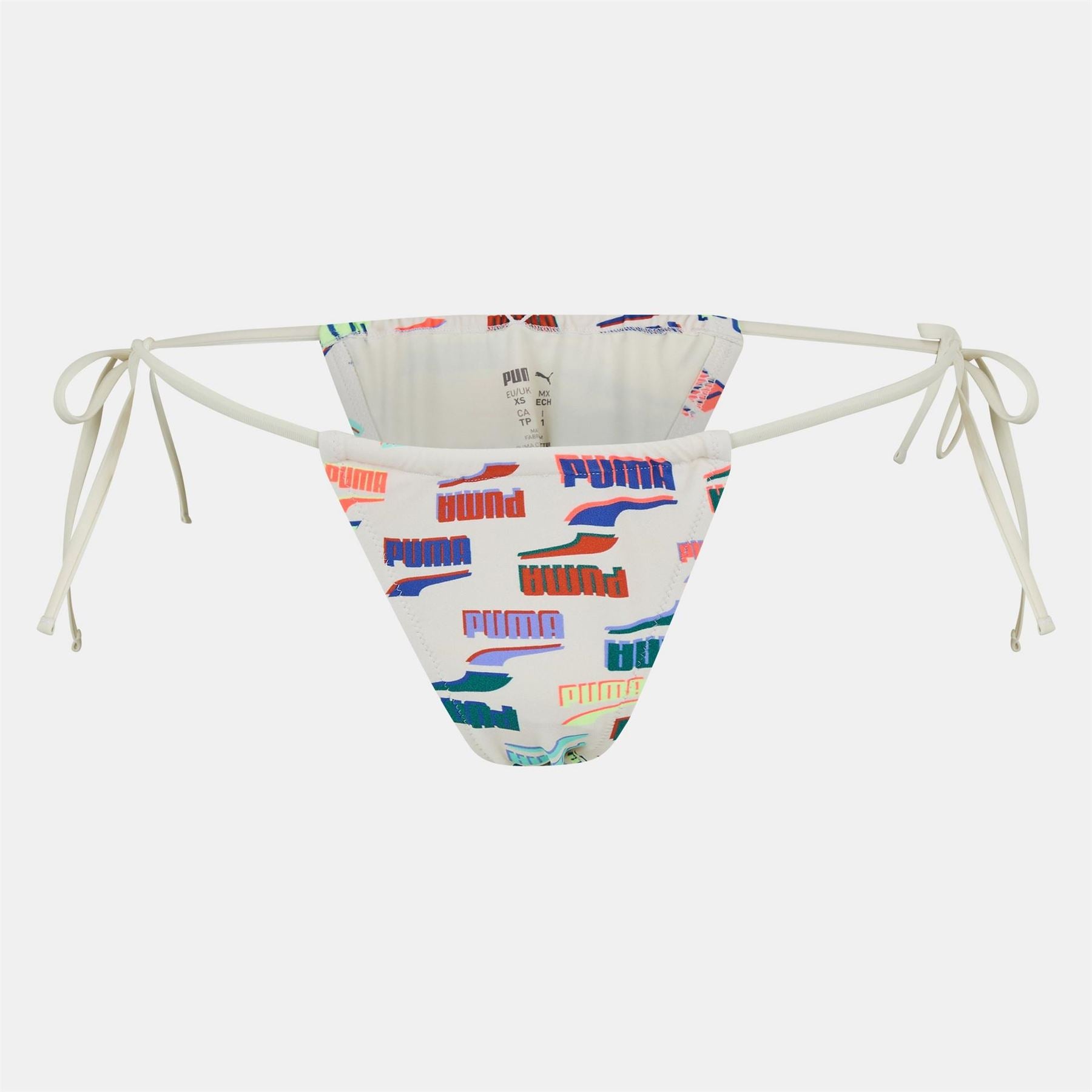 Puma Tie Tanga Bikini Bottom Graphic Print
