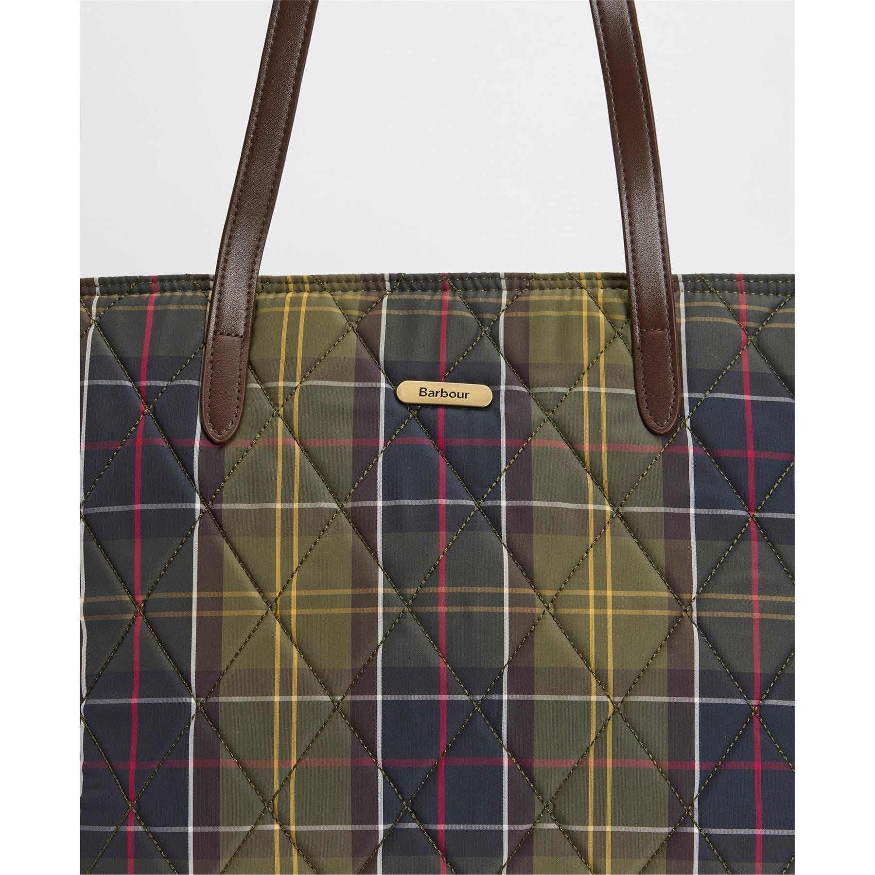 Barbour Wetherham Quilted Tartan Tote Bag