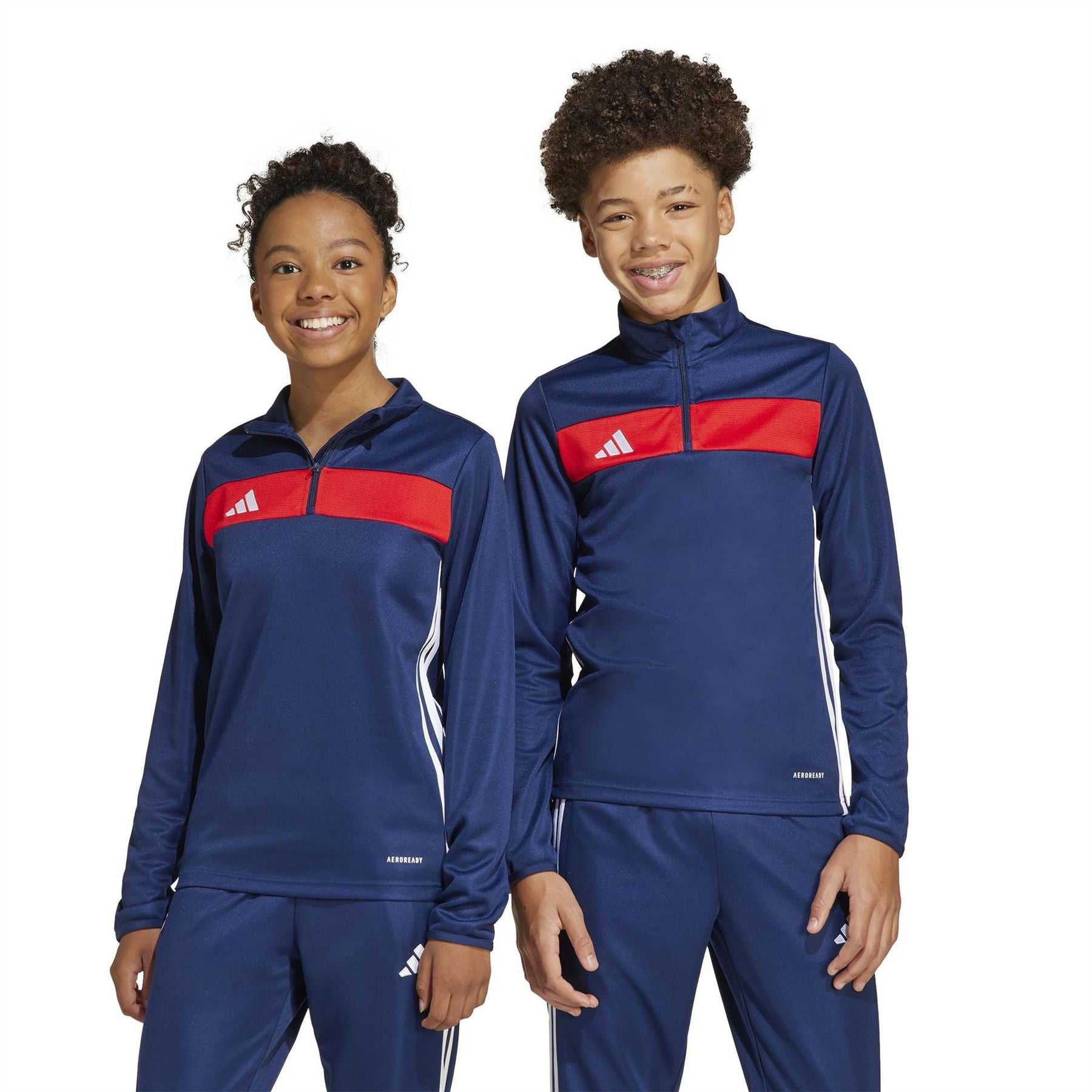 adidas Tiro Es Quarter Zip Long Sleeve Tracksuit Top
