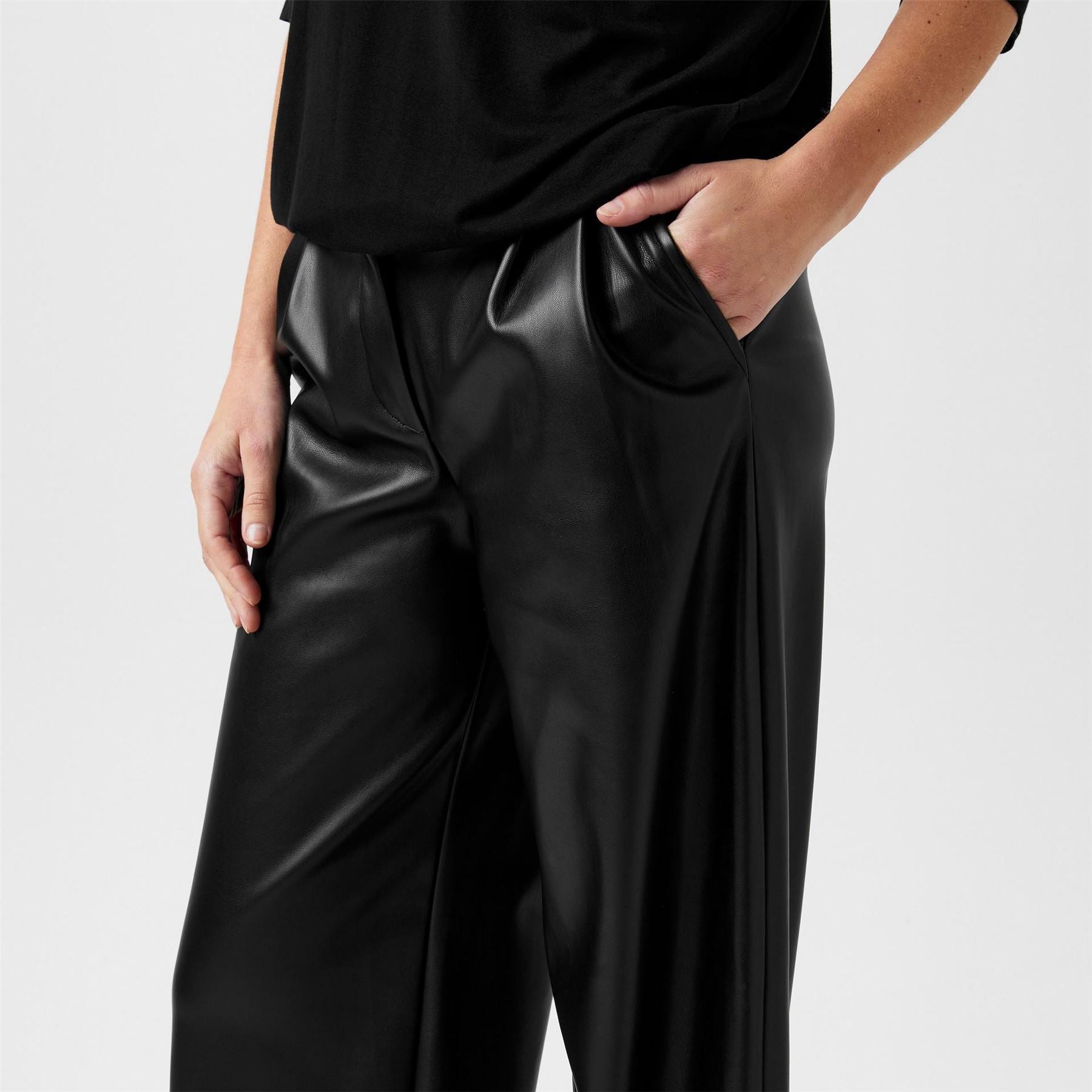 Biba Pu Wide Leg Trousers