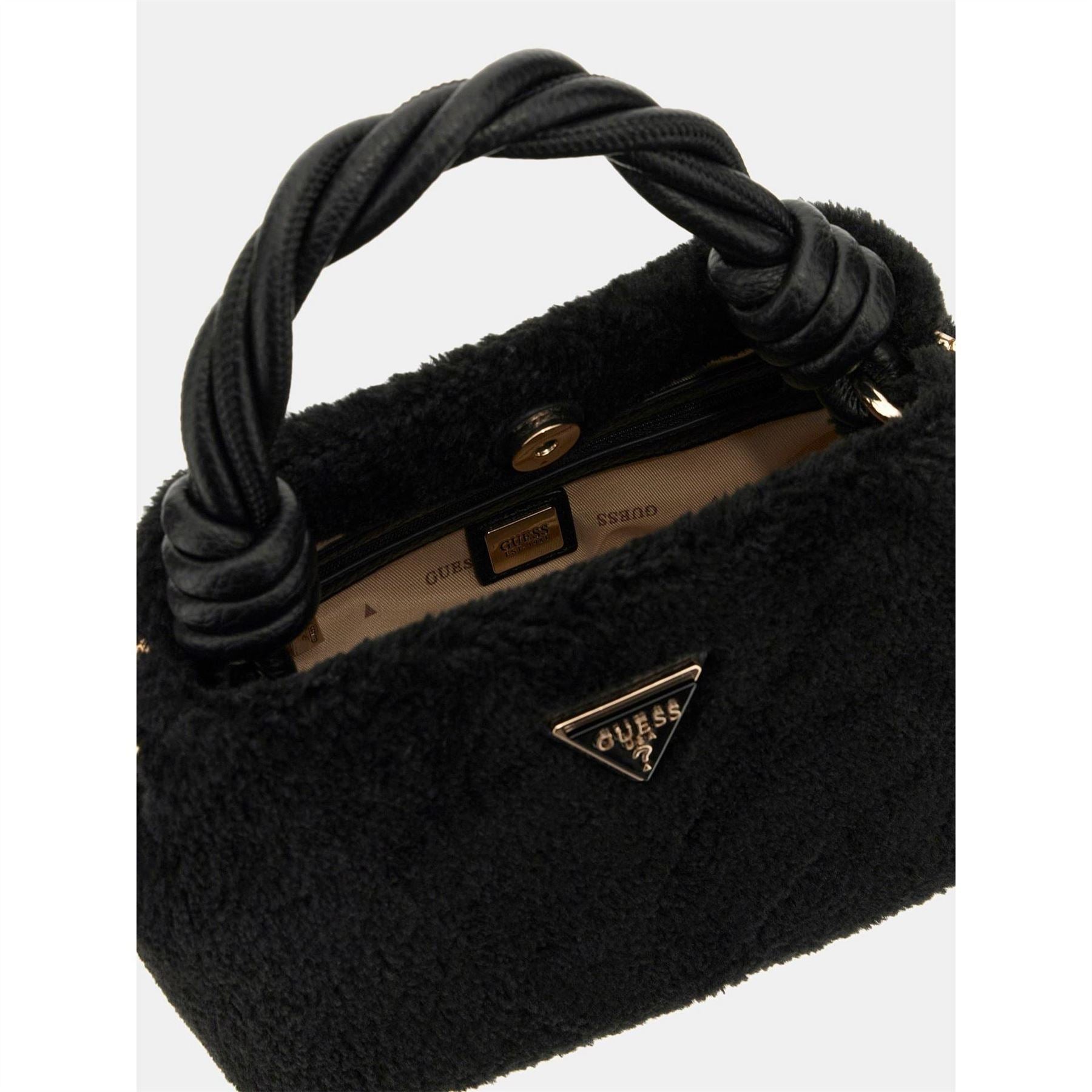Guess Shaida Toph Leopard Patterned Trapezoid Tote