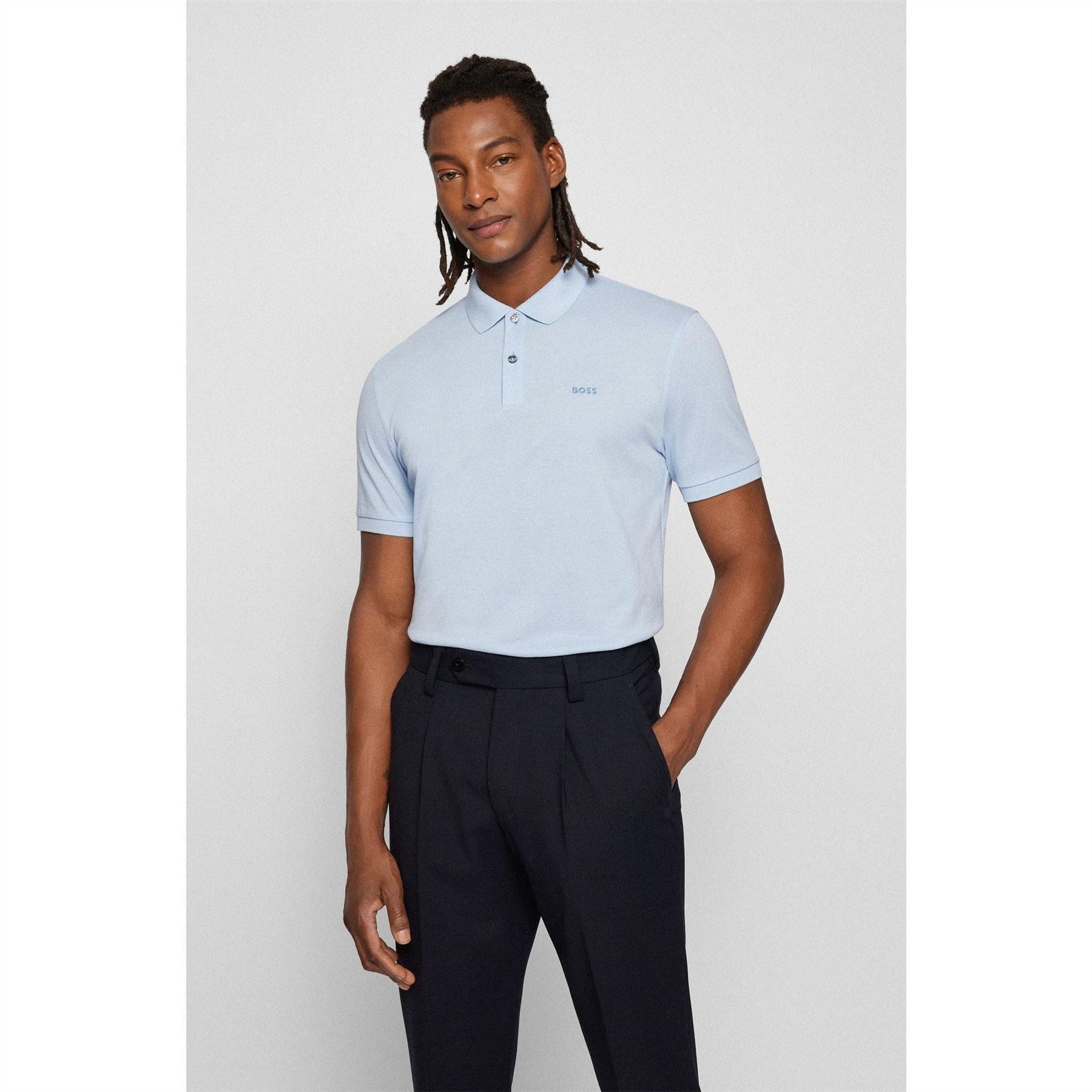 Boss BOSS BLACK Pallas Polo Iconic Logo Embroidered Shirt