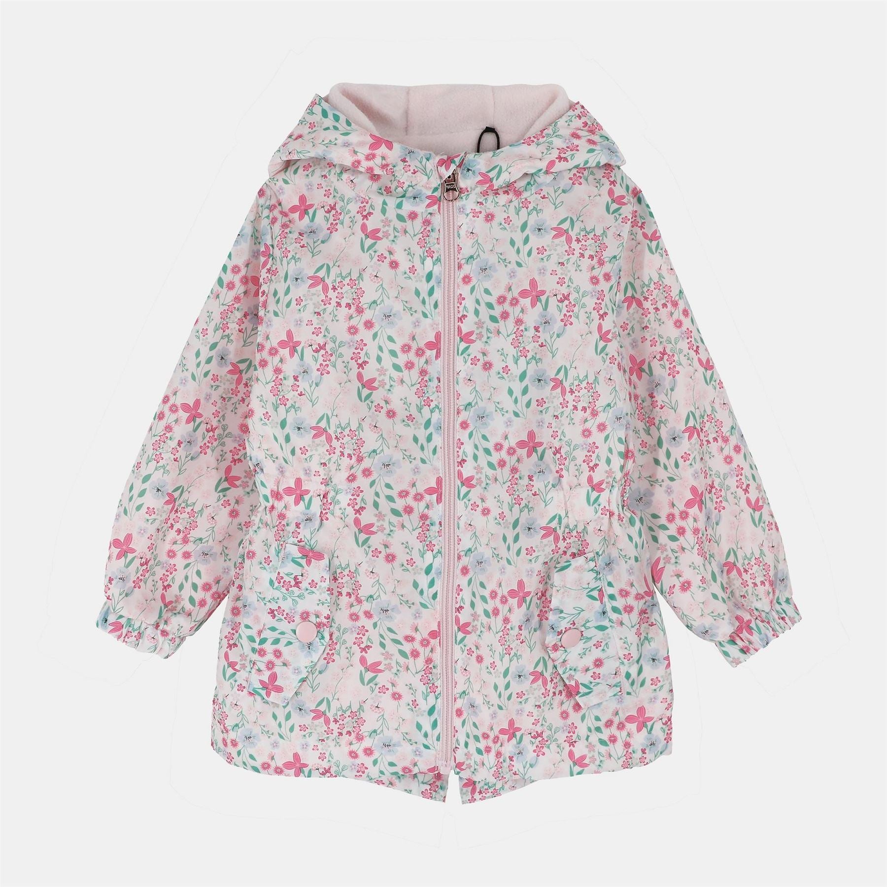 Firetrap Enchanted Blossom Pink Floral Hooded Long Sleeve  Anorak