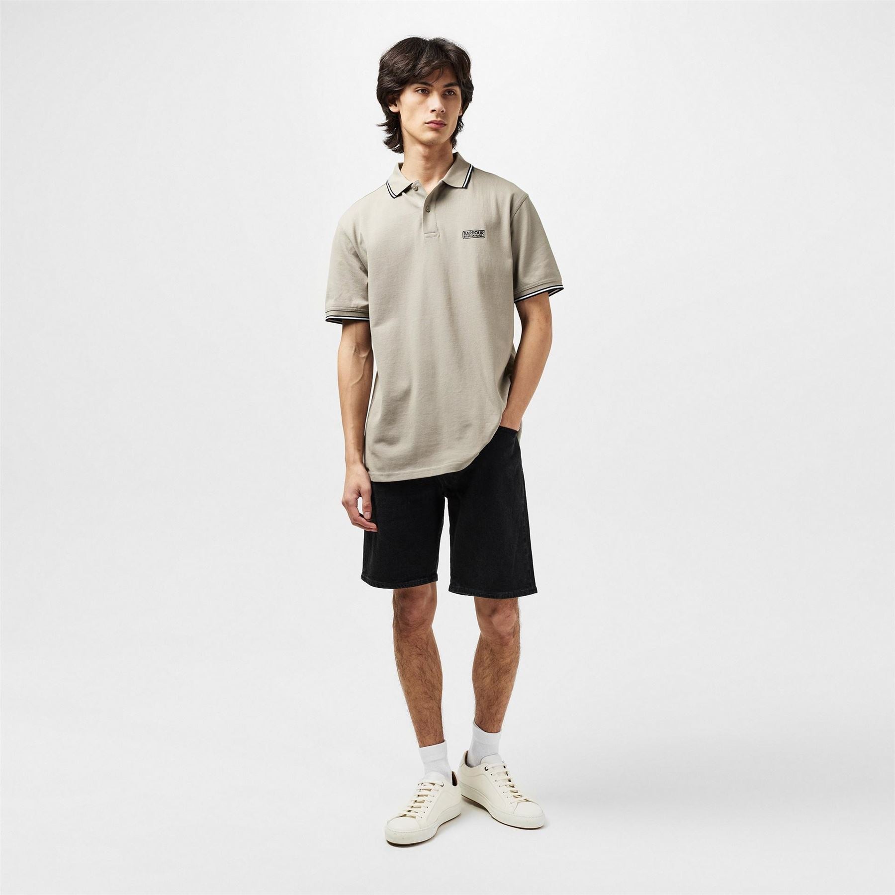 Barbour International Tipped Short Sleeve Polo Shirt