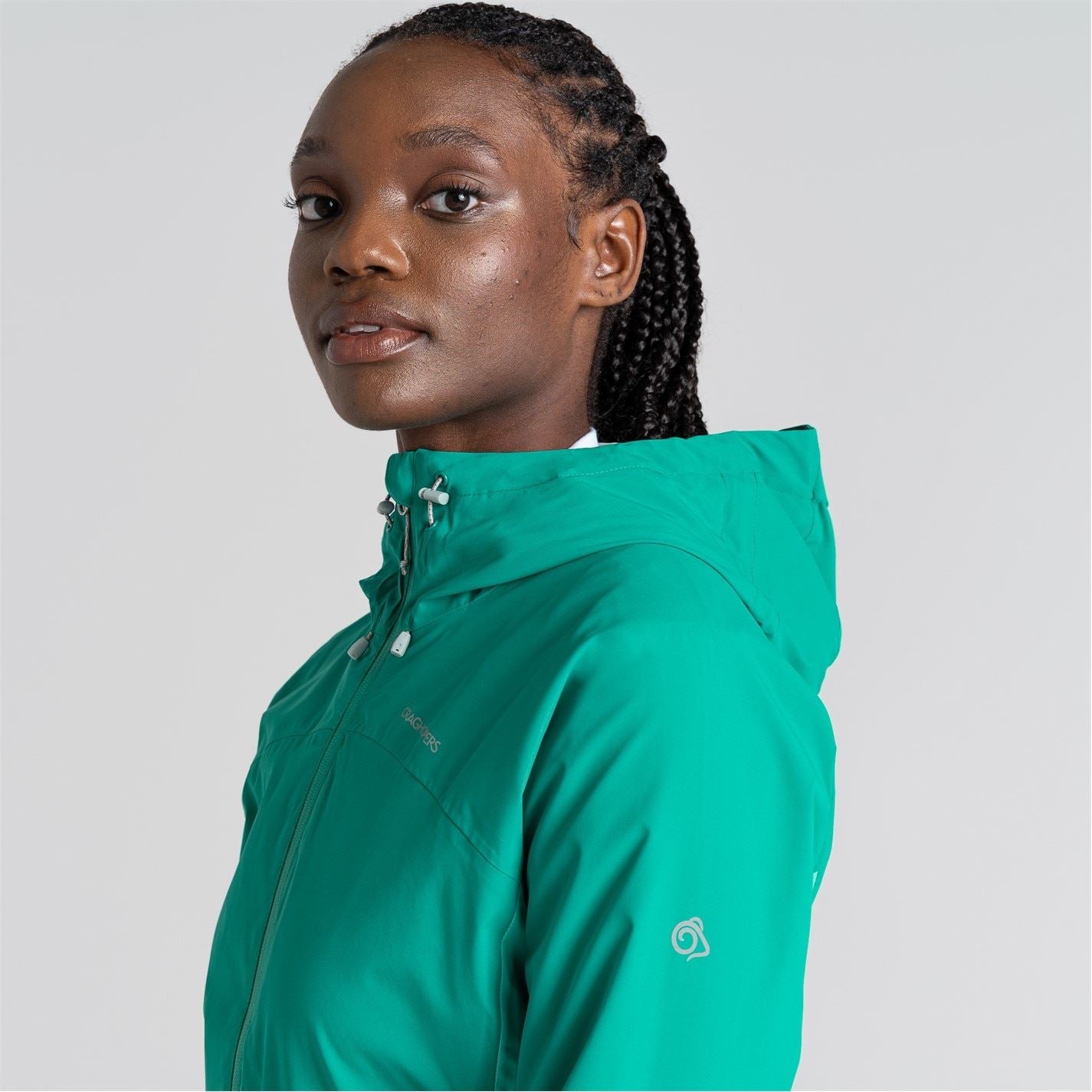 Craghoppers Jamila Funnel Neck Long Windbreaker Jacket
