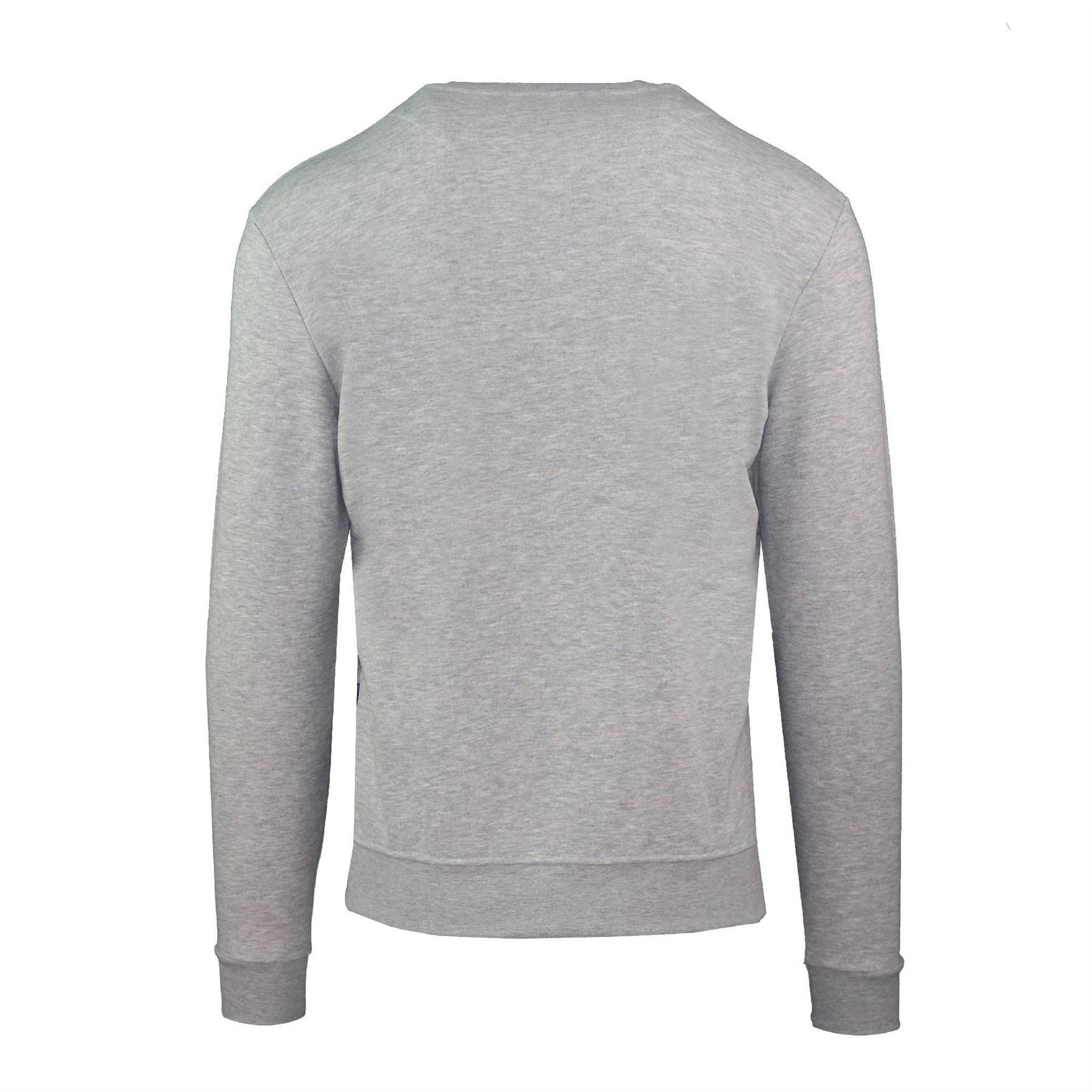 Aquascutum Embroidered Crew Neck Ribbed Collar Long Sleeve Sweatshirt