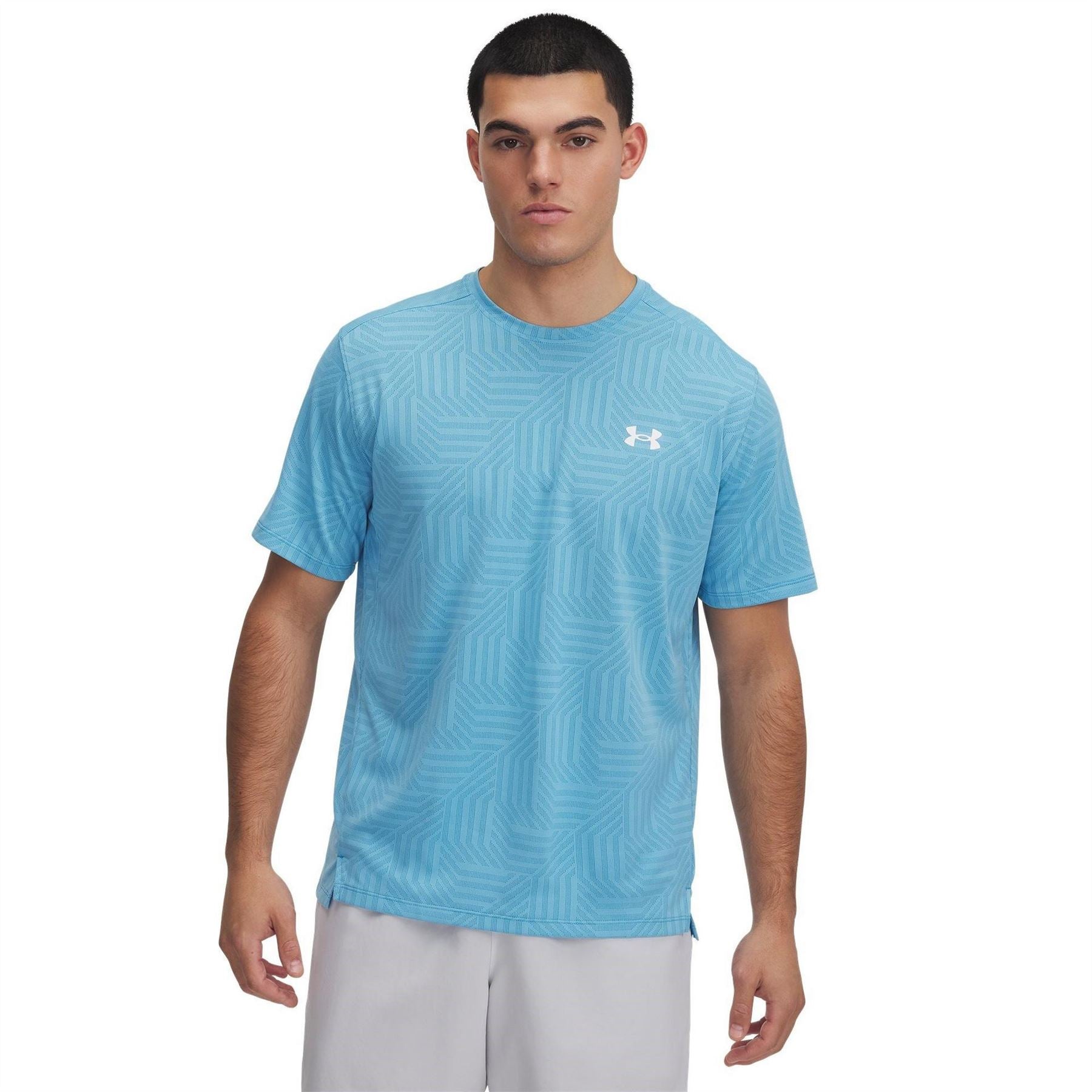Under Armour Tech Vent Geotessa Short Sleeve Performance Gym Top