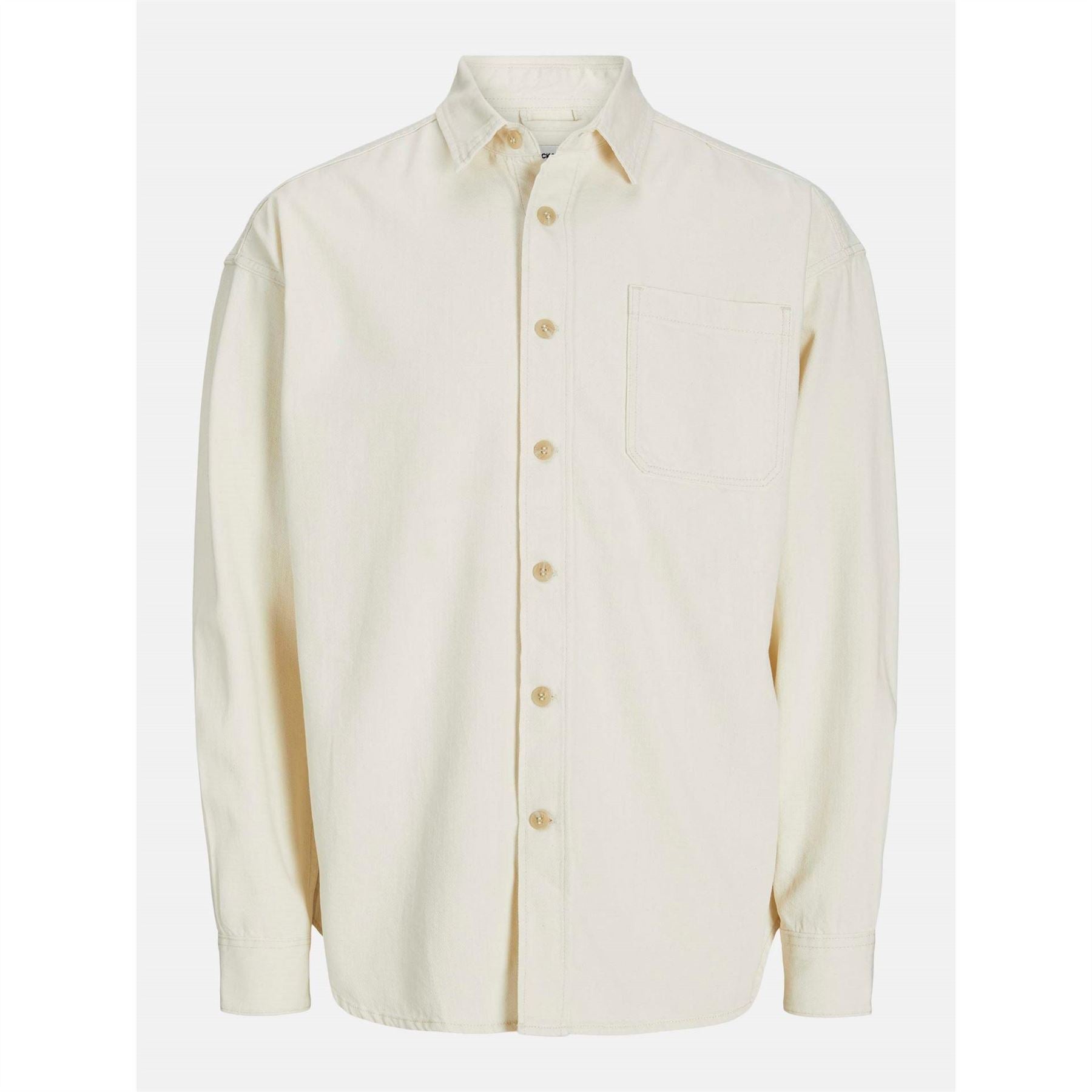 Jack and Jones Denim Long Sleeve Plain Shirt