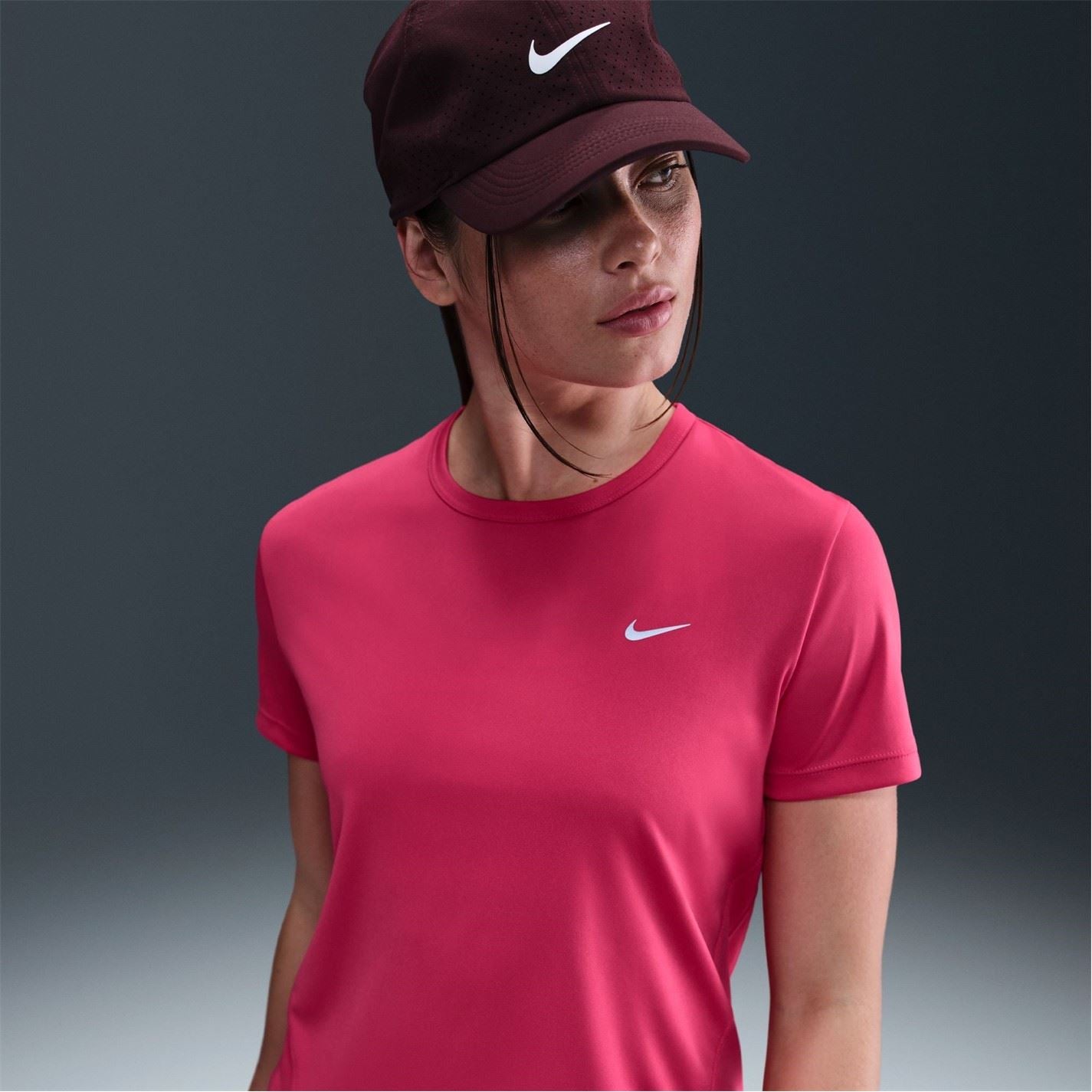 Nike Womens Tempo Dri Fit Short Sleeve Running Top