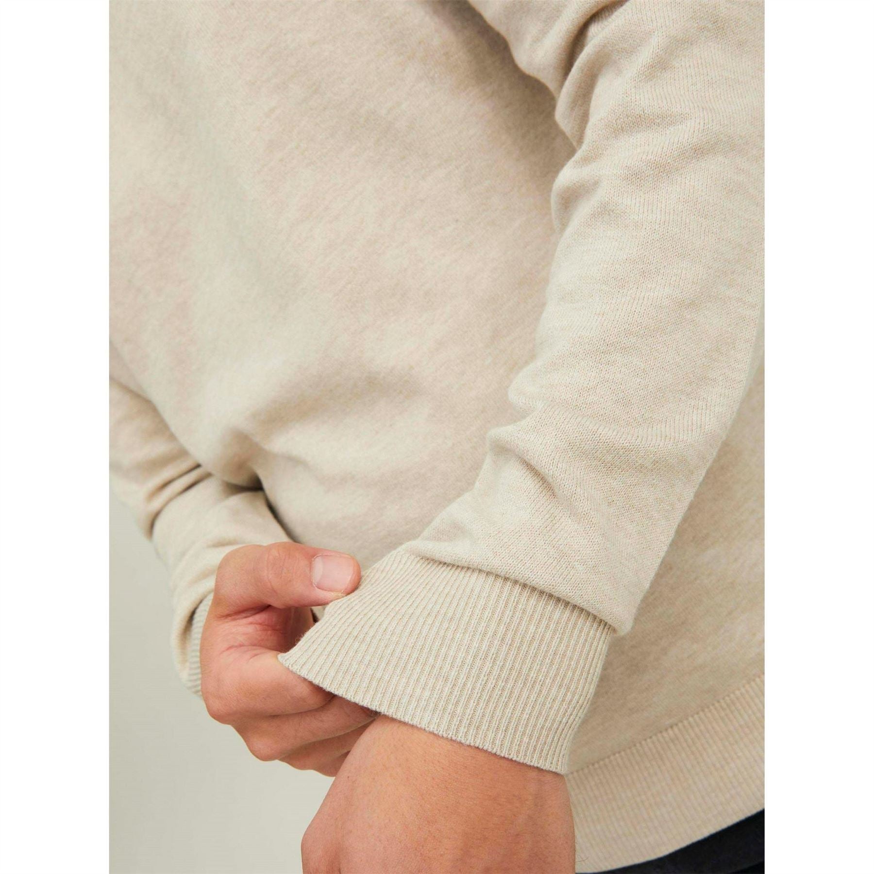 Jack and Jones Mens Emil Half Zip Knitted Top