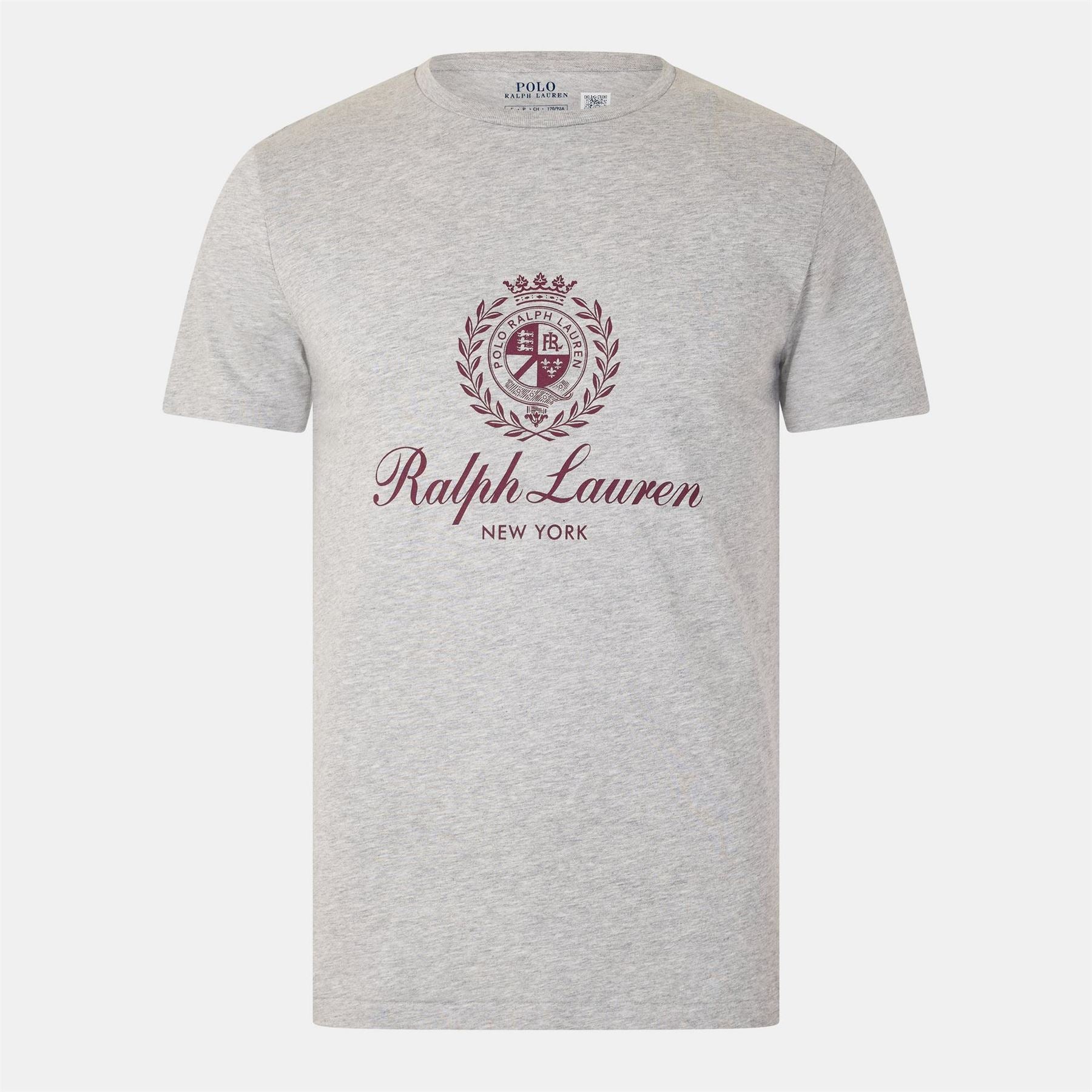 Polo Ralph Lauren Crest Logo Print Regular Fit Crew Neck T-Shirt