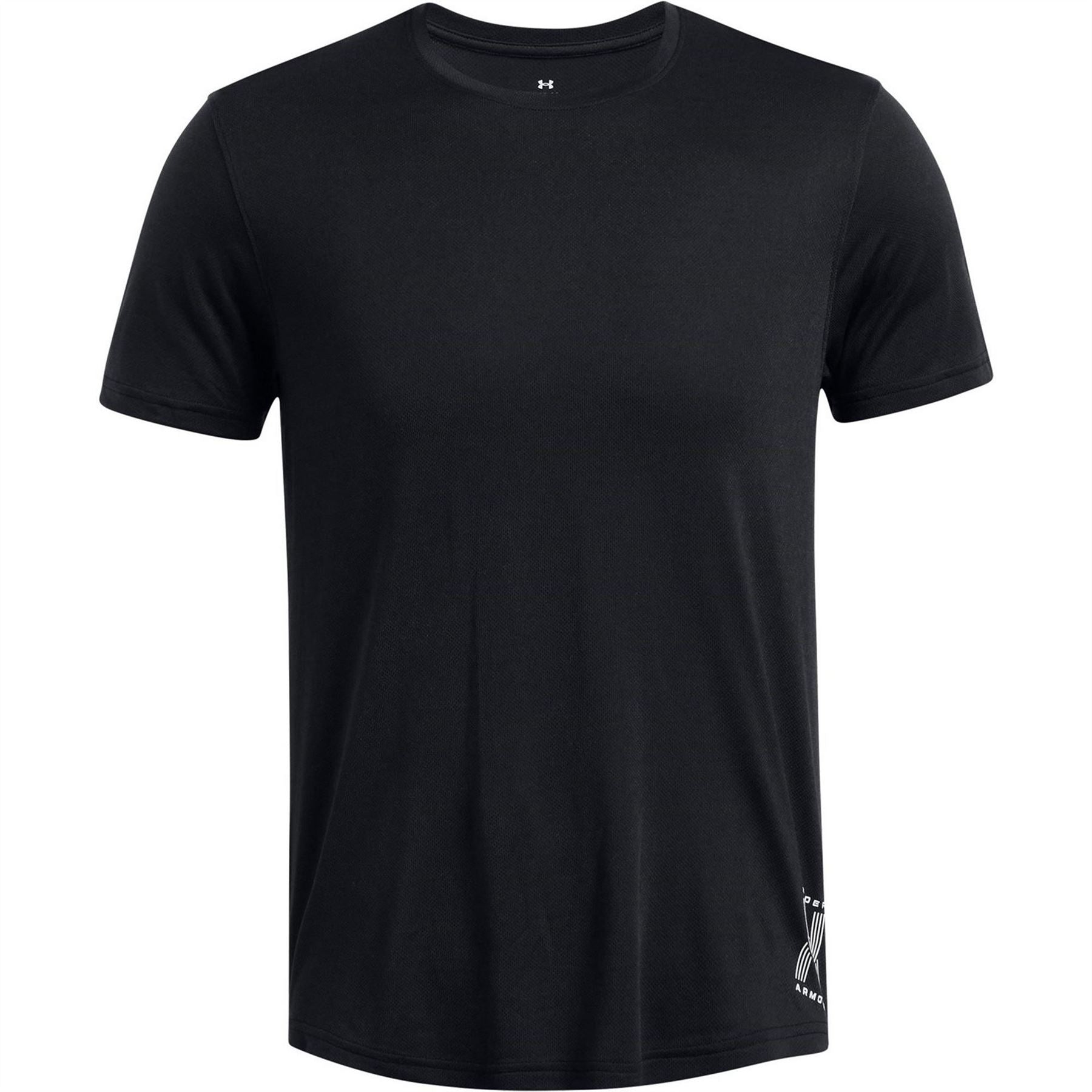 Under Armour Run Graphic Lettering Crew Neck Athletic Top