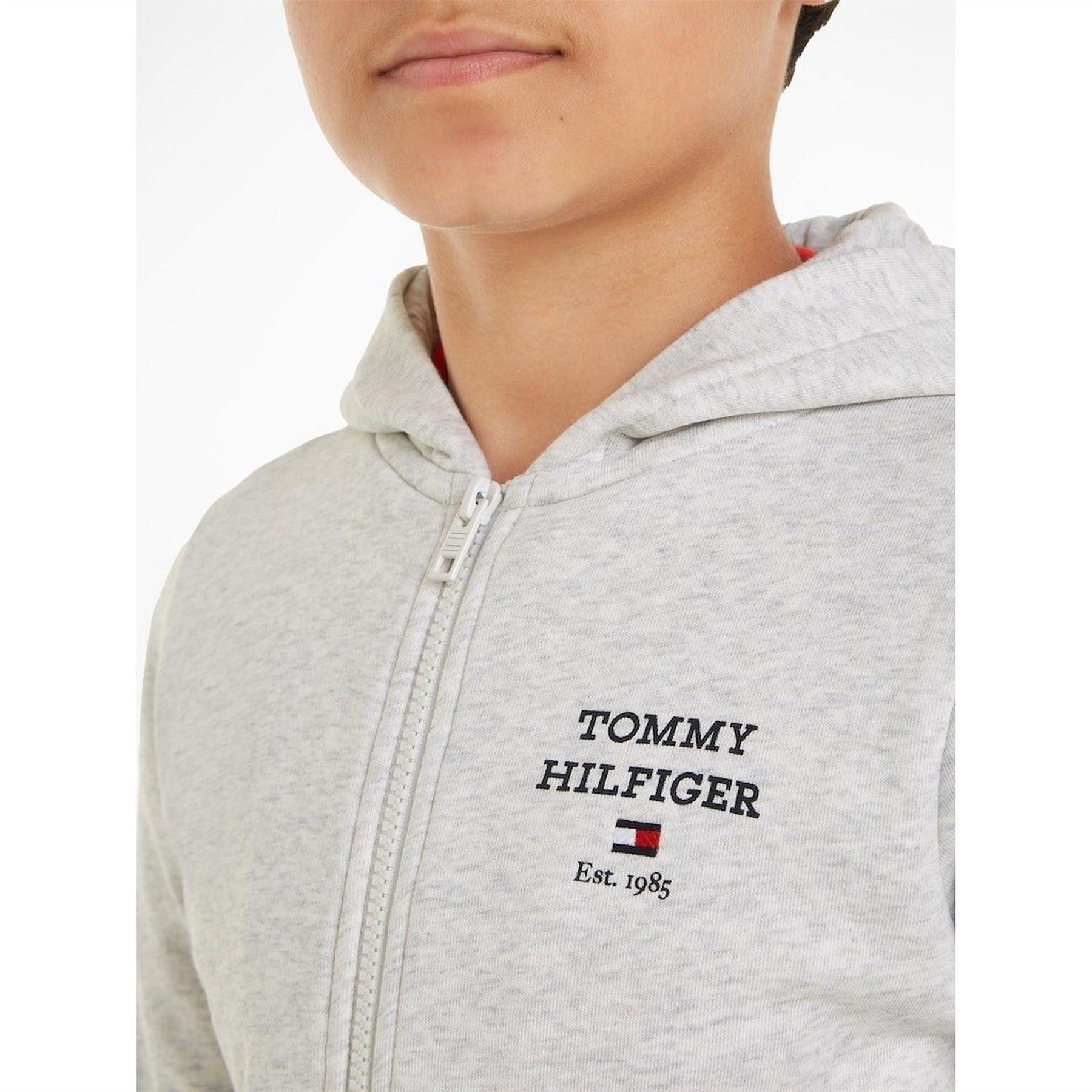 Tommy Hilfiger Logo Zip Hoodie Juniors