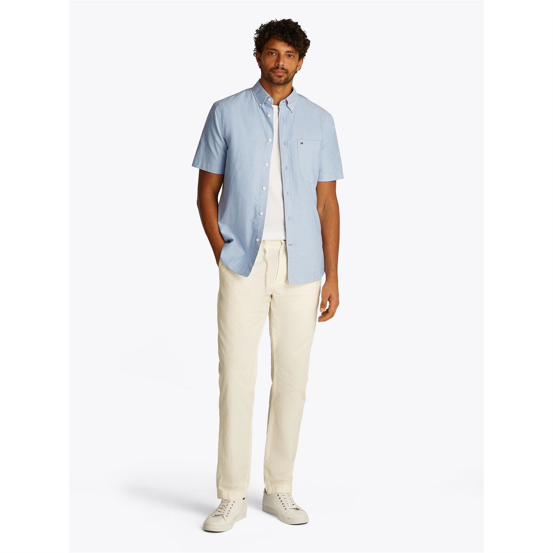 Tommy Hilfiger Heritage Oxford Short Sleeve Plain Shirt